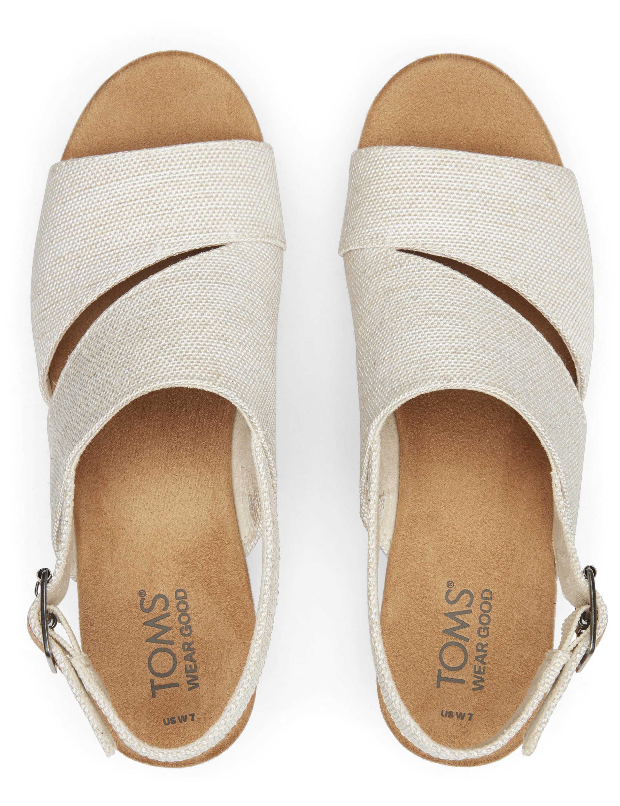 Canvas Buckle Wedge Sandals 5 of 5