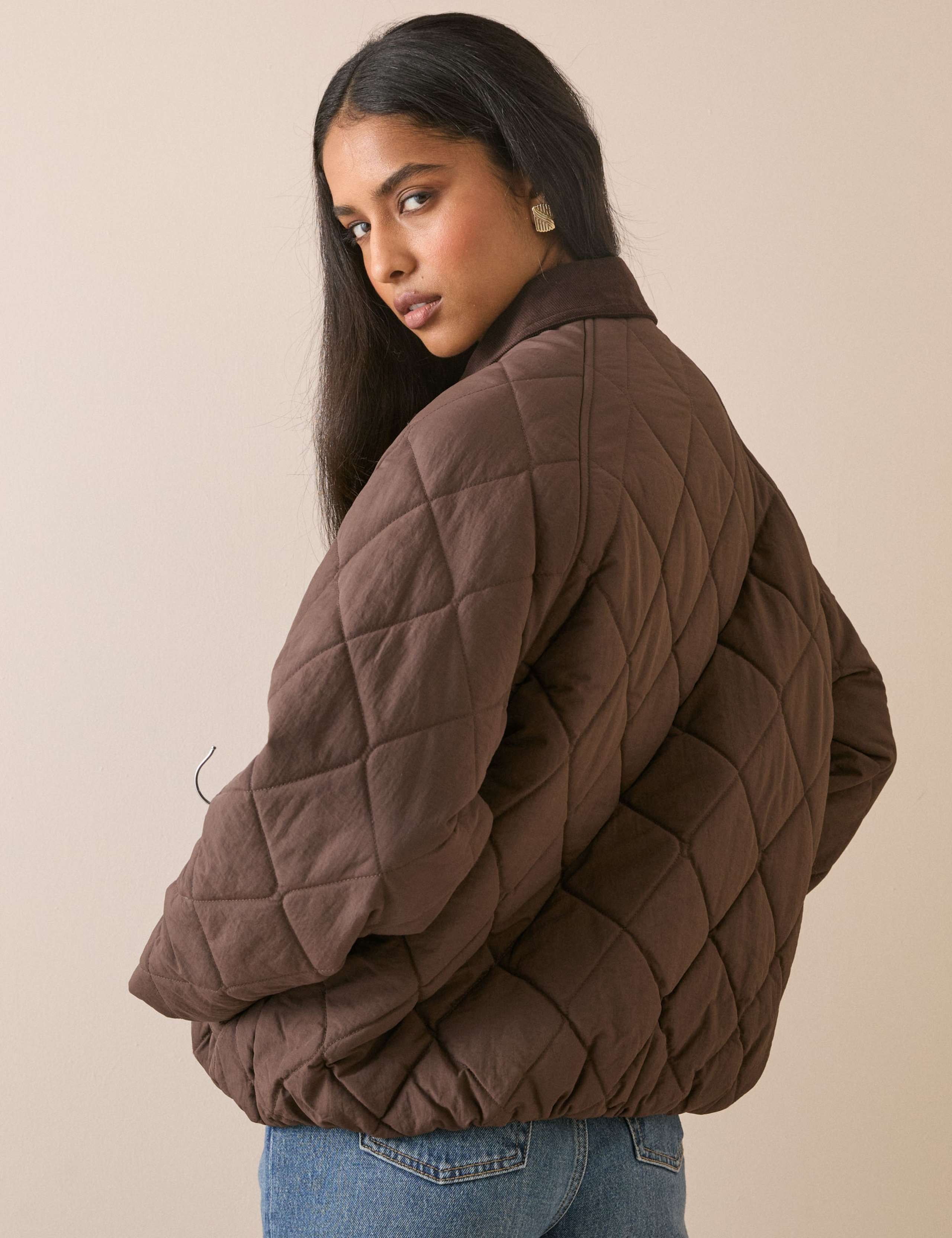 Quilted Bomber Jacket 3 of 5