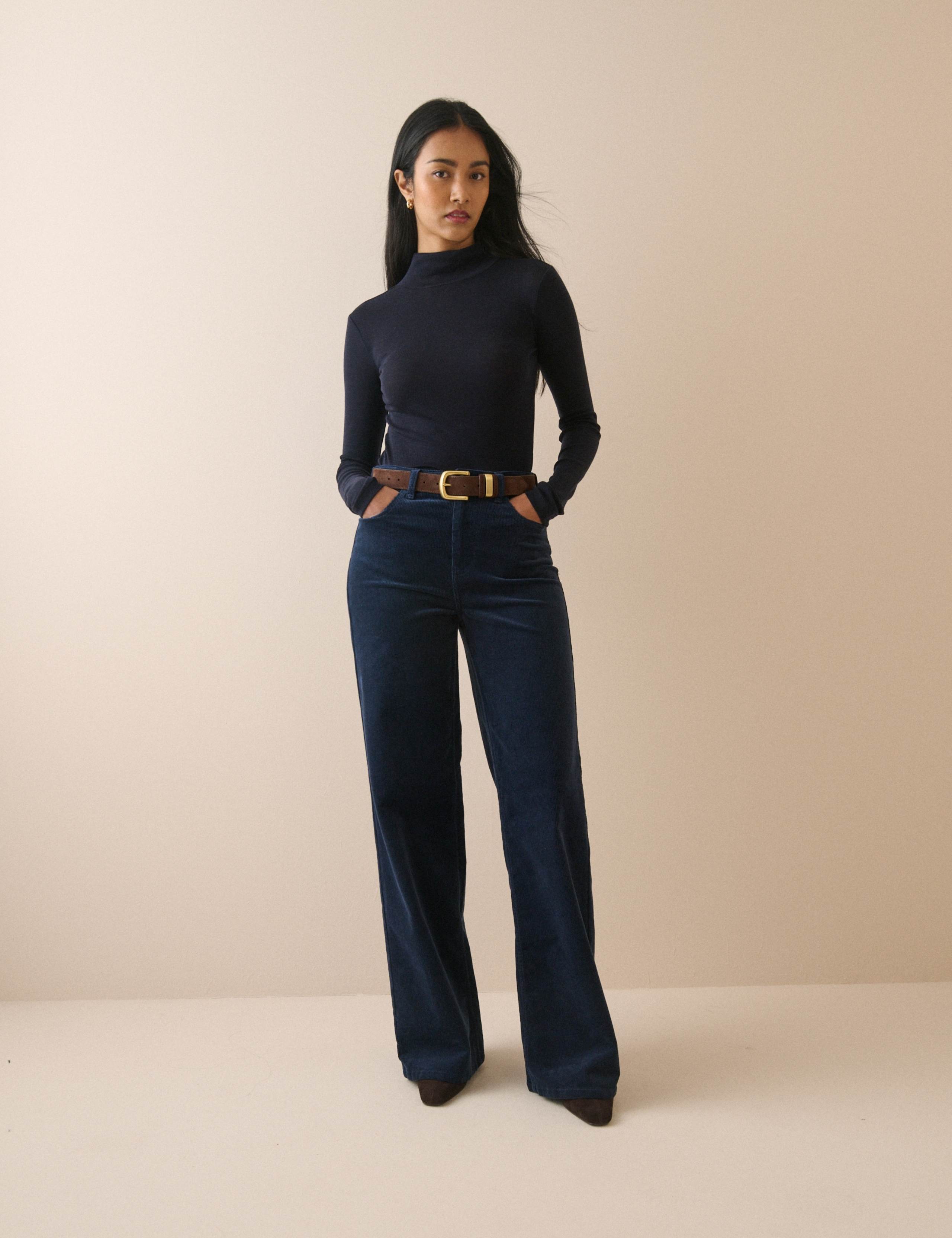 Cord High Waisted Wide Leg Jeans 2 of 5