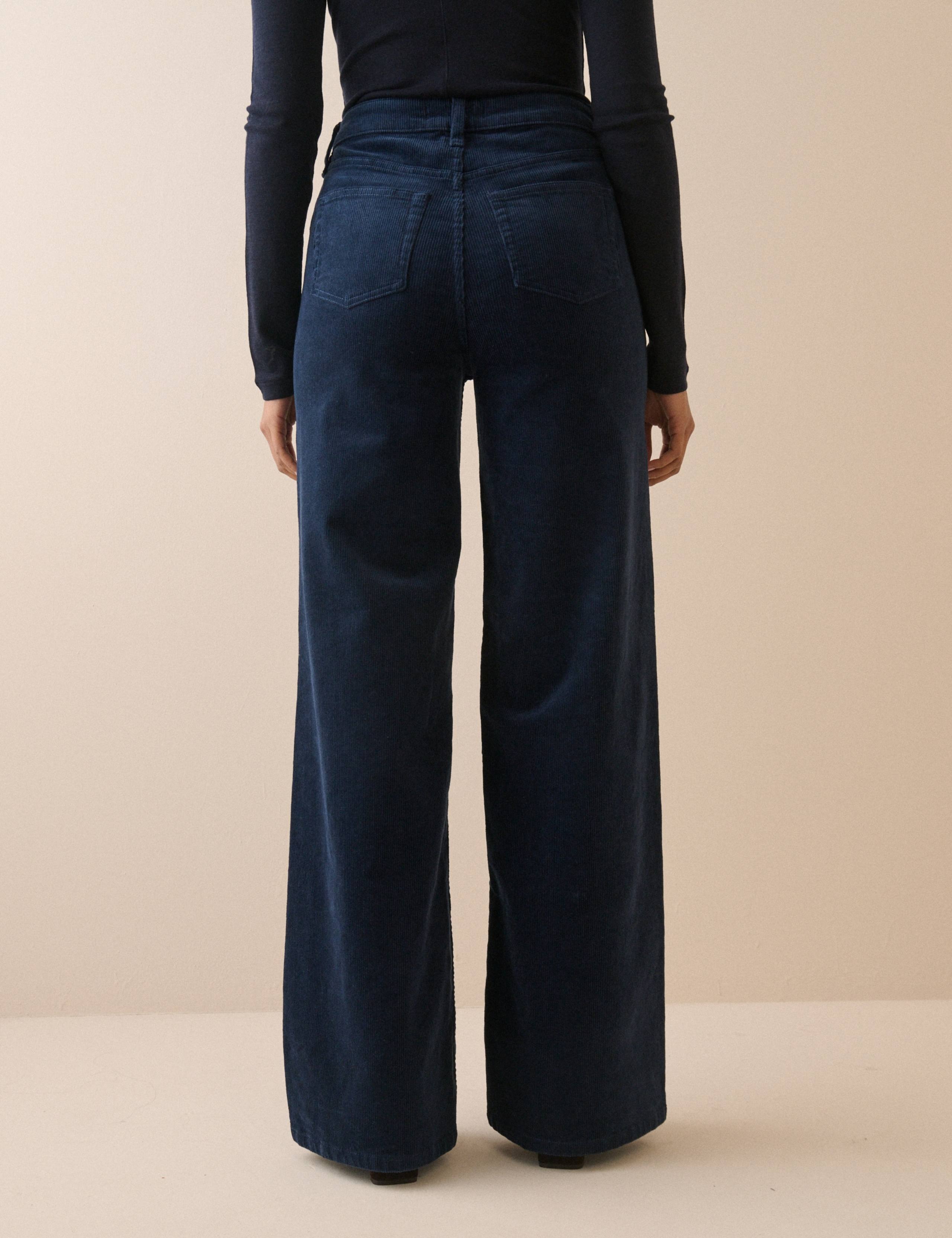 Cord High Waisted Wide Leg Jeans 4 of 5
