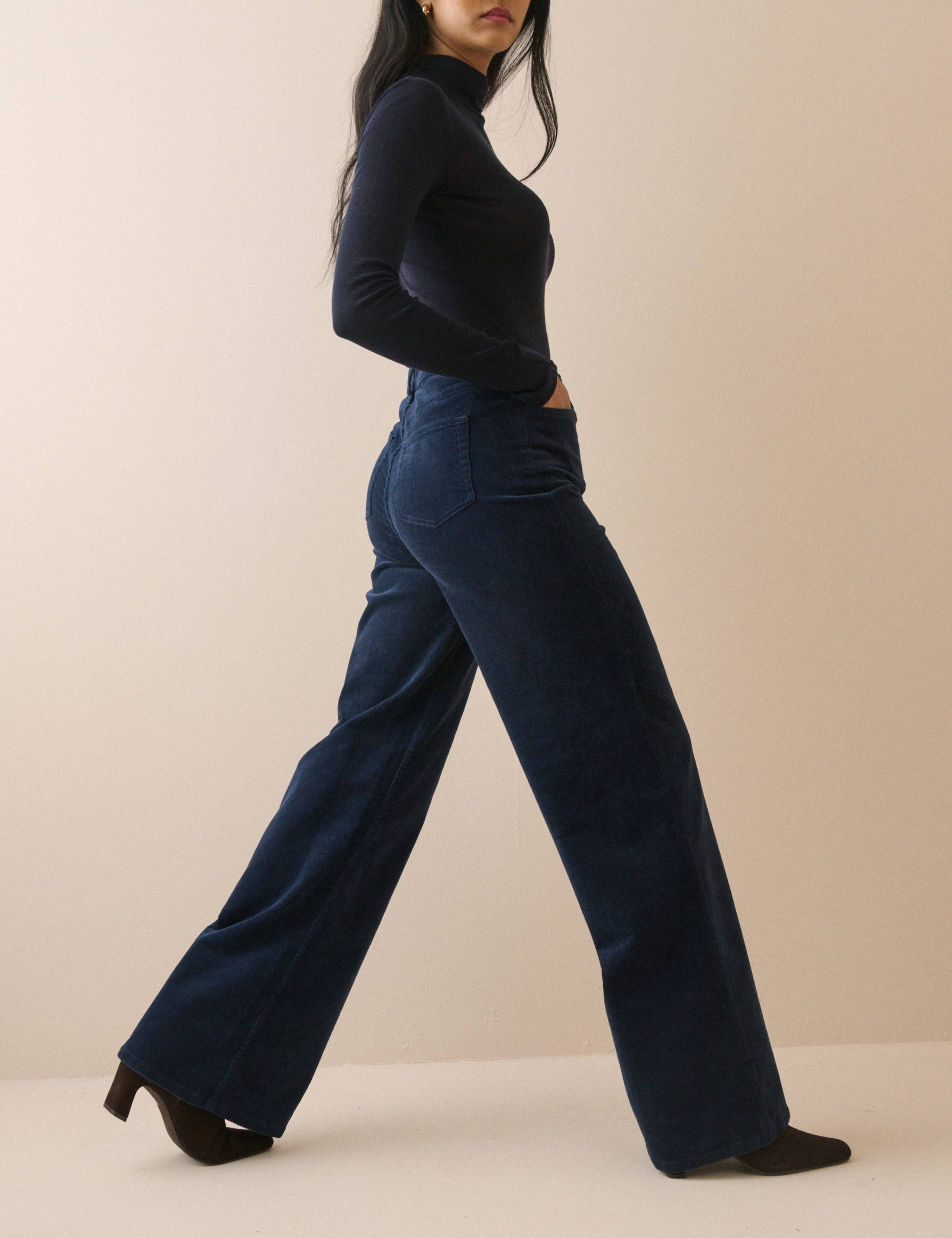 Cord High Waisted Wide Leg Jeans 5 of 5