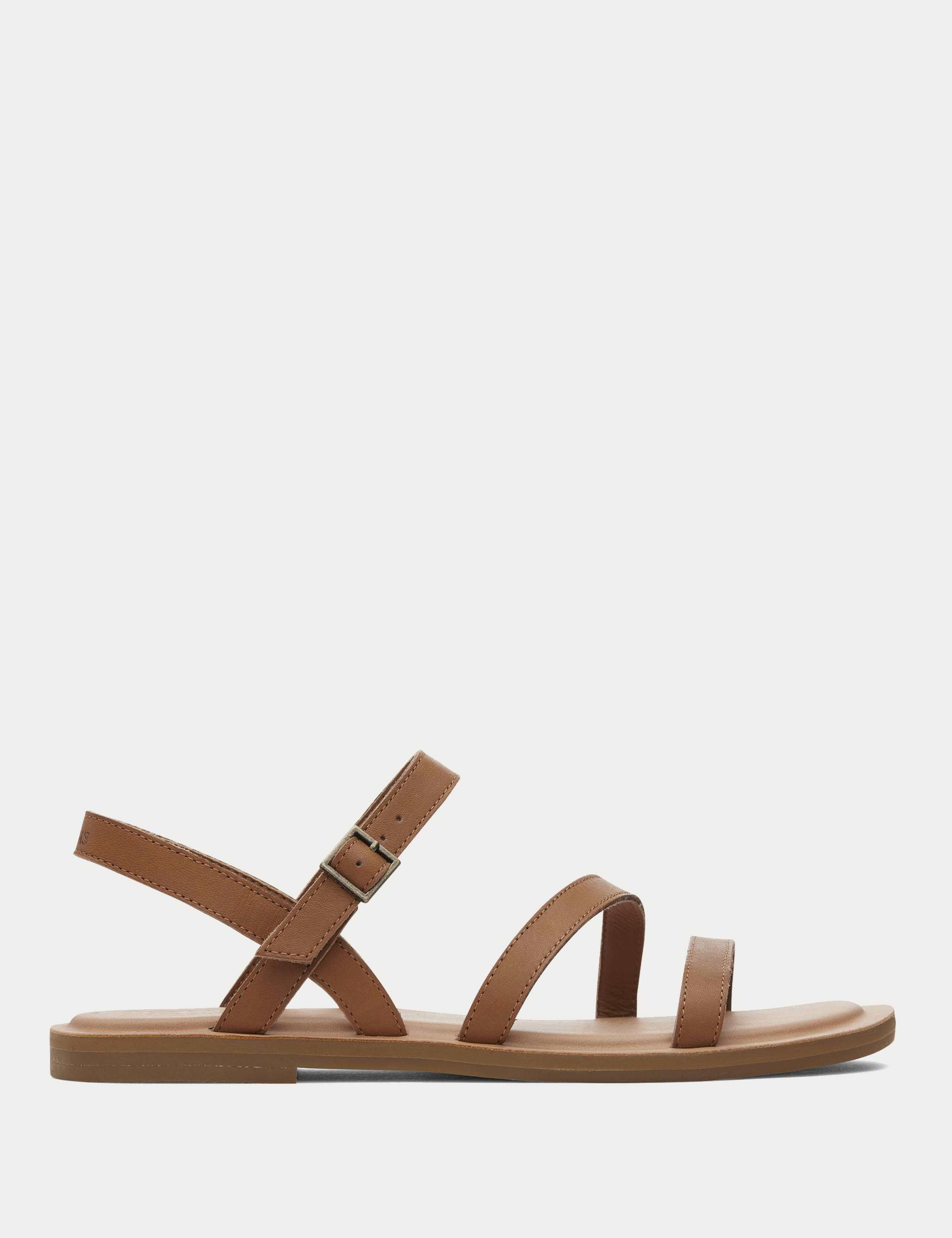 Leather Strappy Flat Sandals 4 of 16