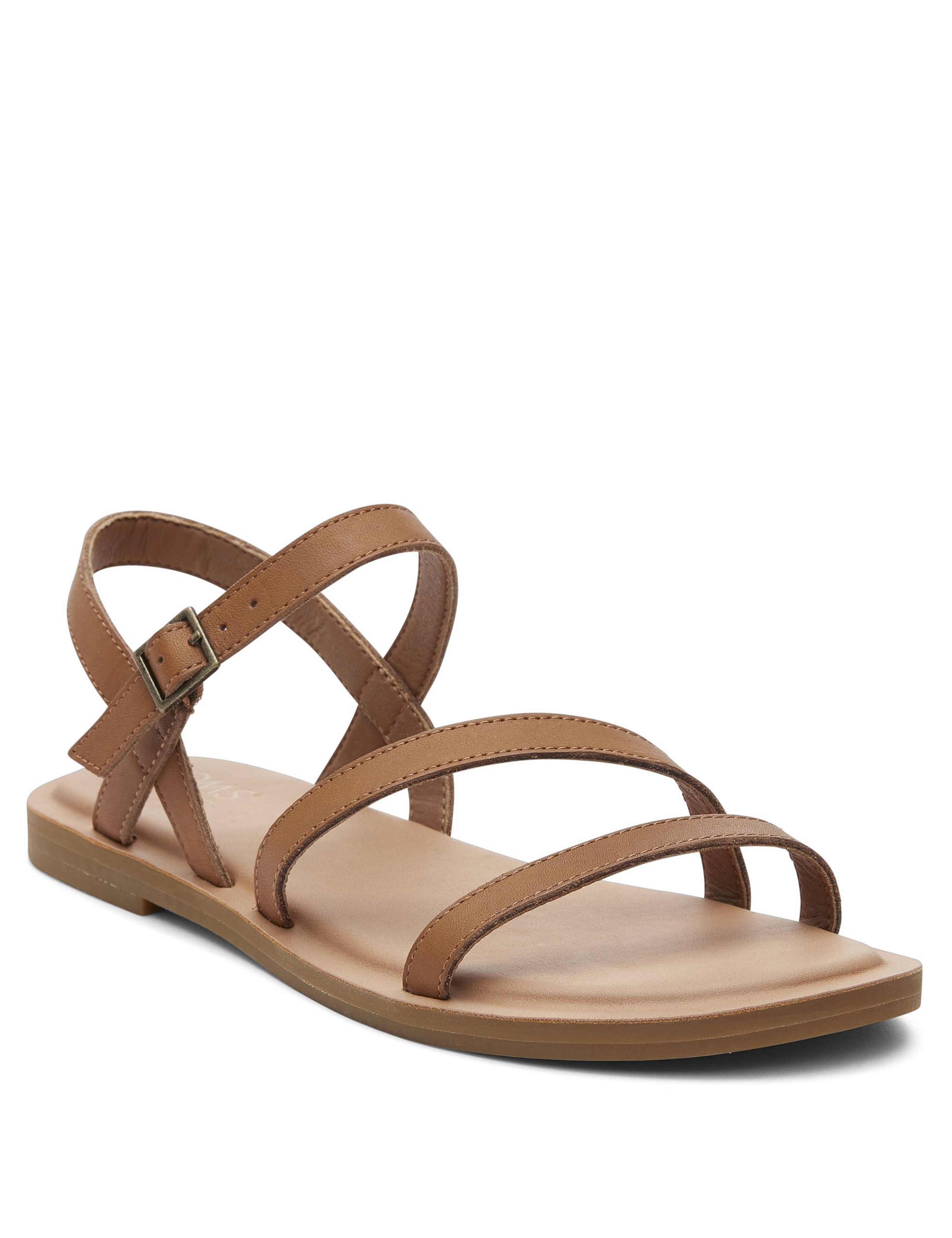 Leather Strappy Flat Sandals 2 of 16