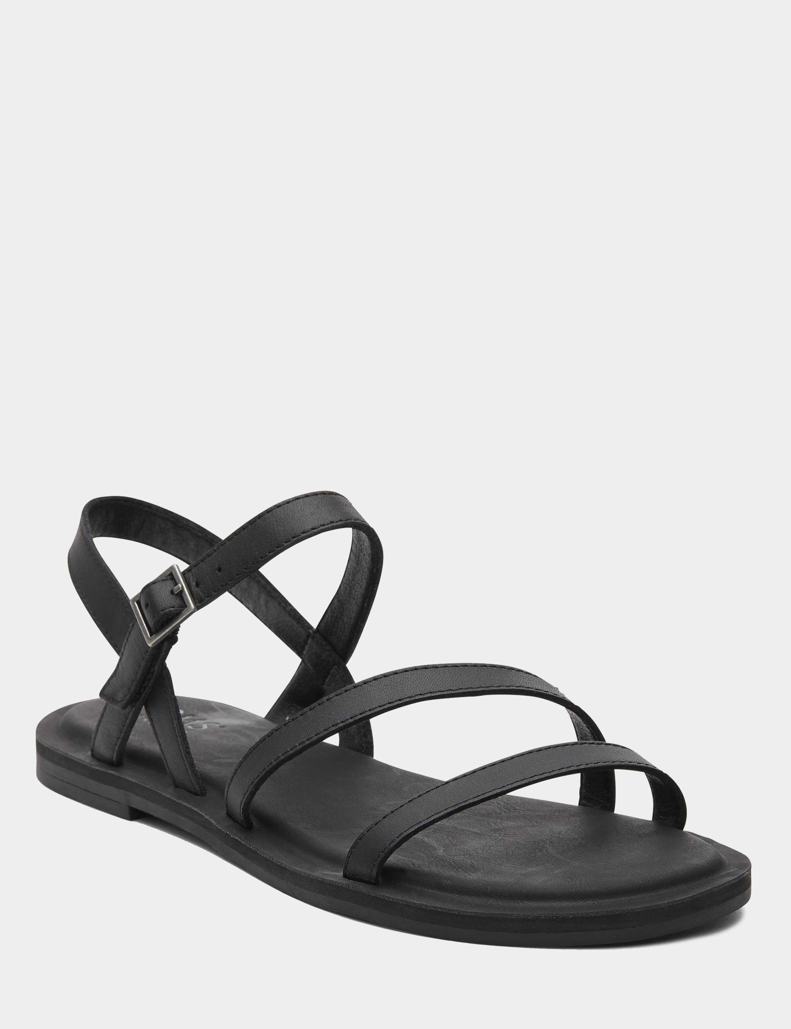 Kira Leather Buckle Flat Sandals 3 of 7