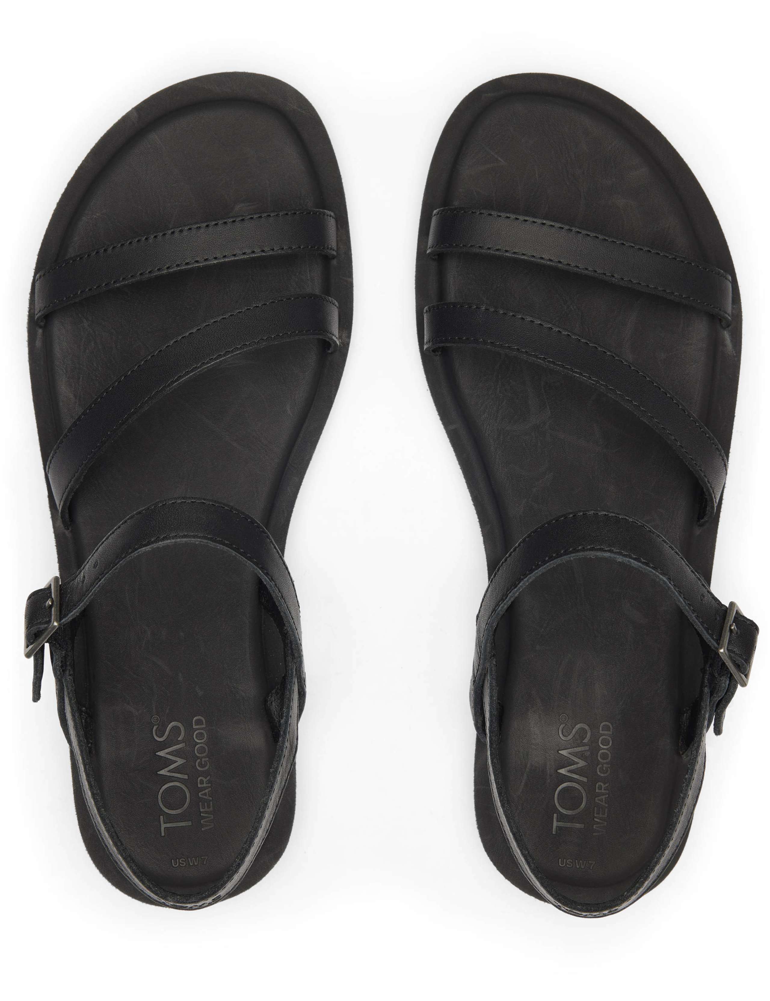 Kira Leather Buckle Flat Sandals 6 of 7