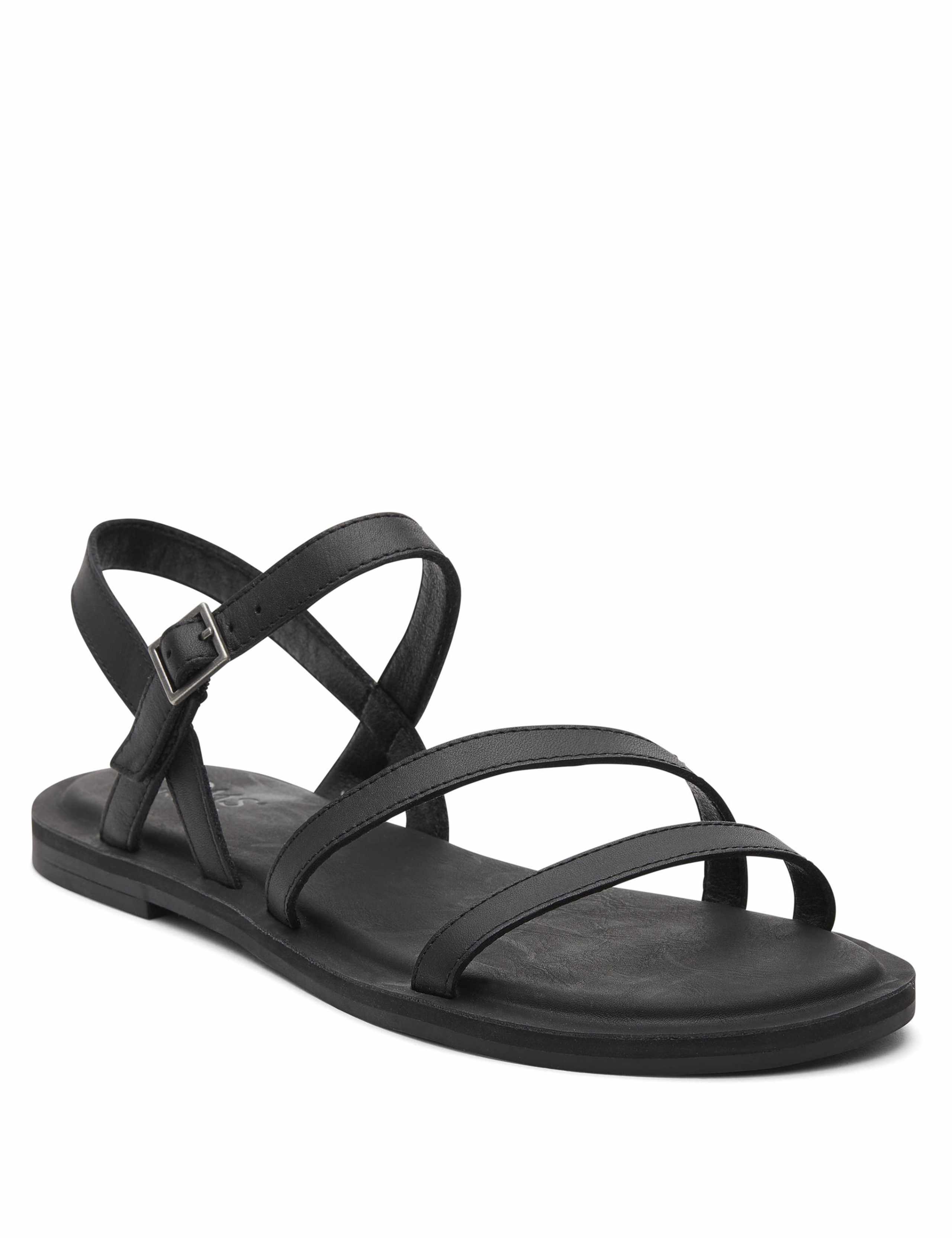 Kira Leather Buckle Flat Sandals 2 of 7