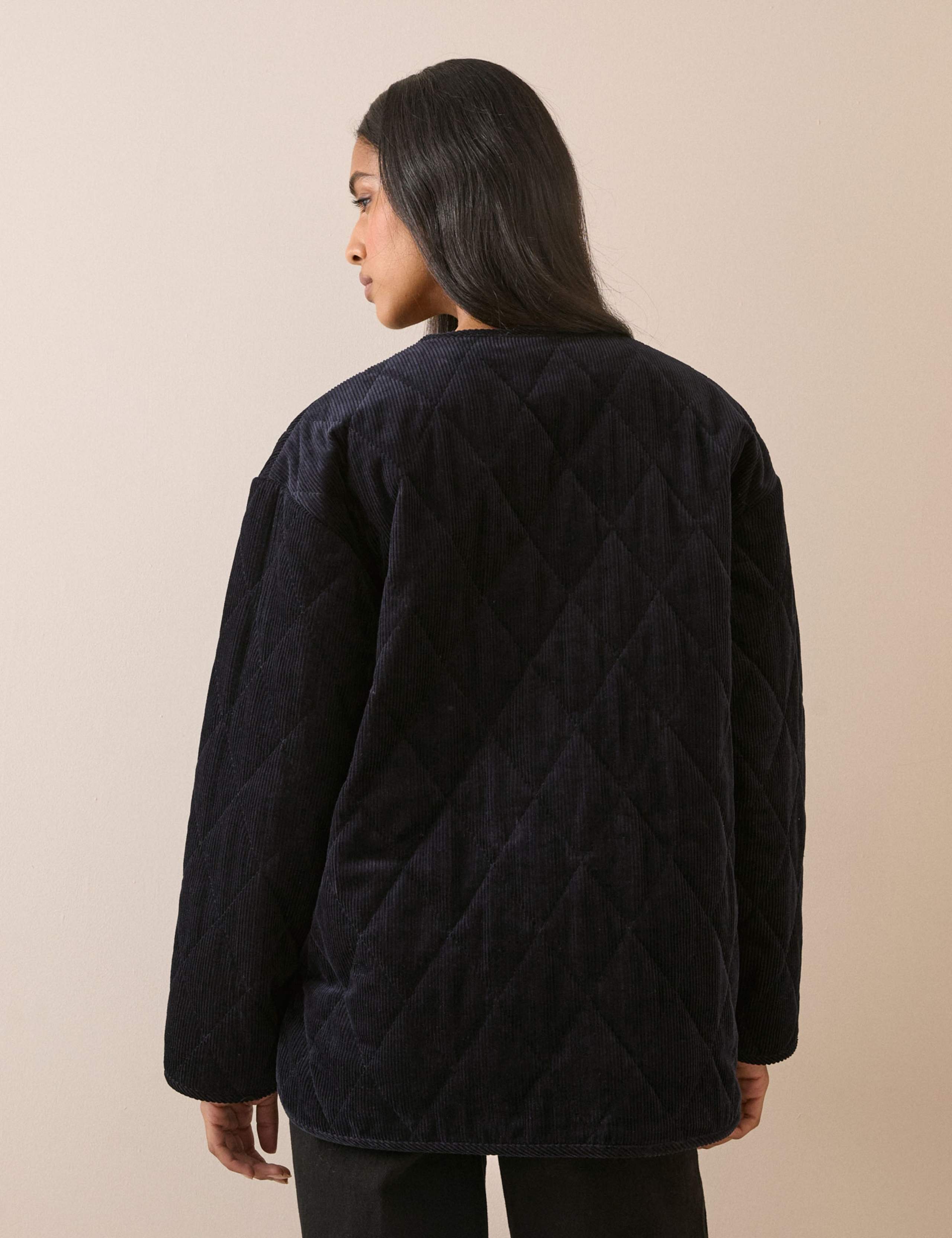 Pure Cotton Cord Quilted Jacket 3 of 5