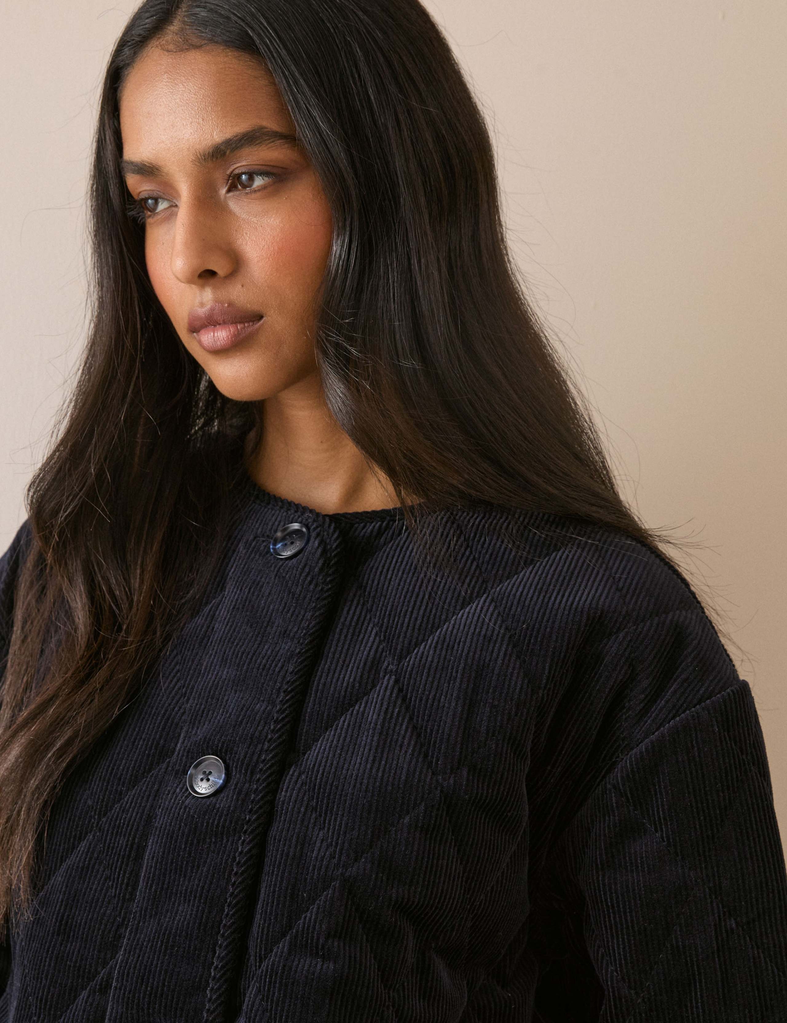 Pure Cotton Cord Quilted Jacket 4 of 5