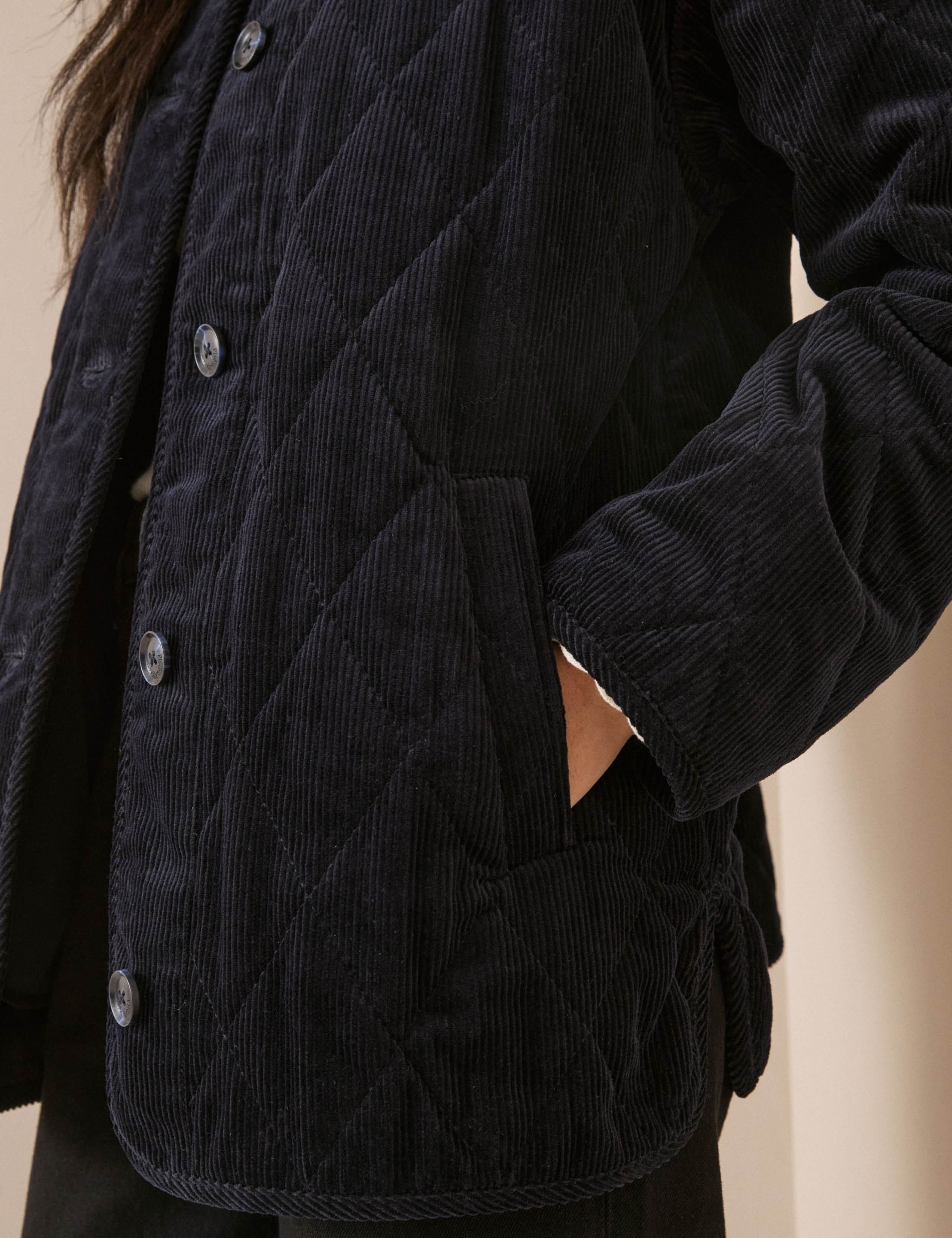 Pure Cotton Cord Quilted Jacket 5 of 5