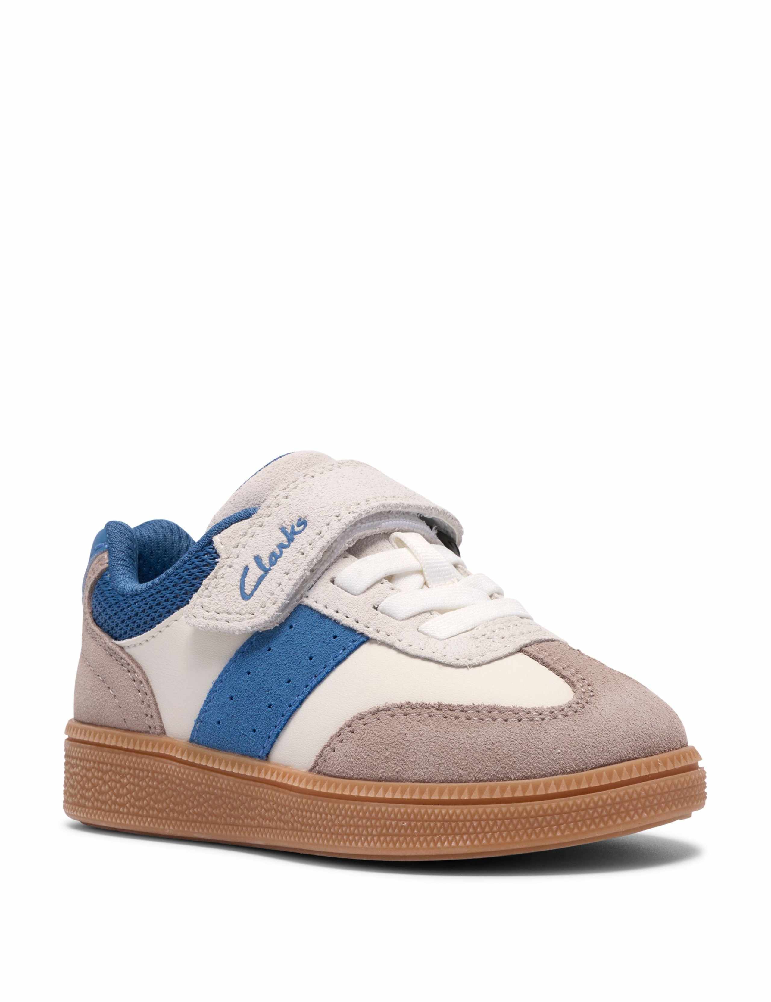 Kids' Suede Riptape Trainers (4 Small-6 Small) 2 of 6