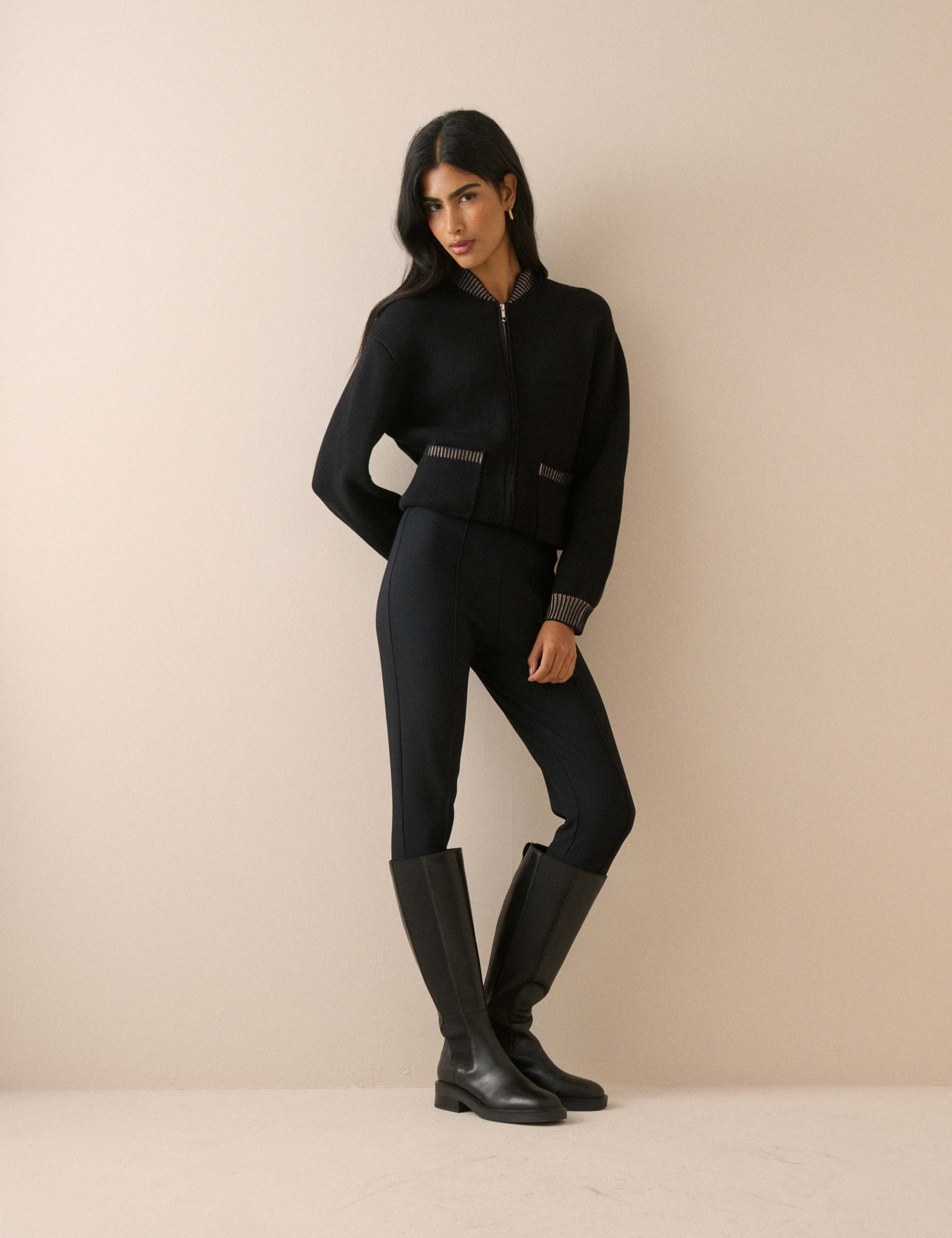 Pure Cotton Zip Through Bomber Jacket 2 of 5