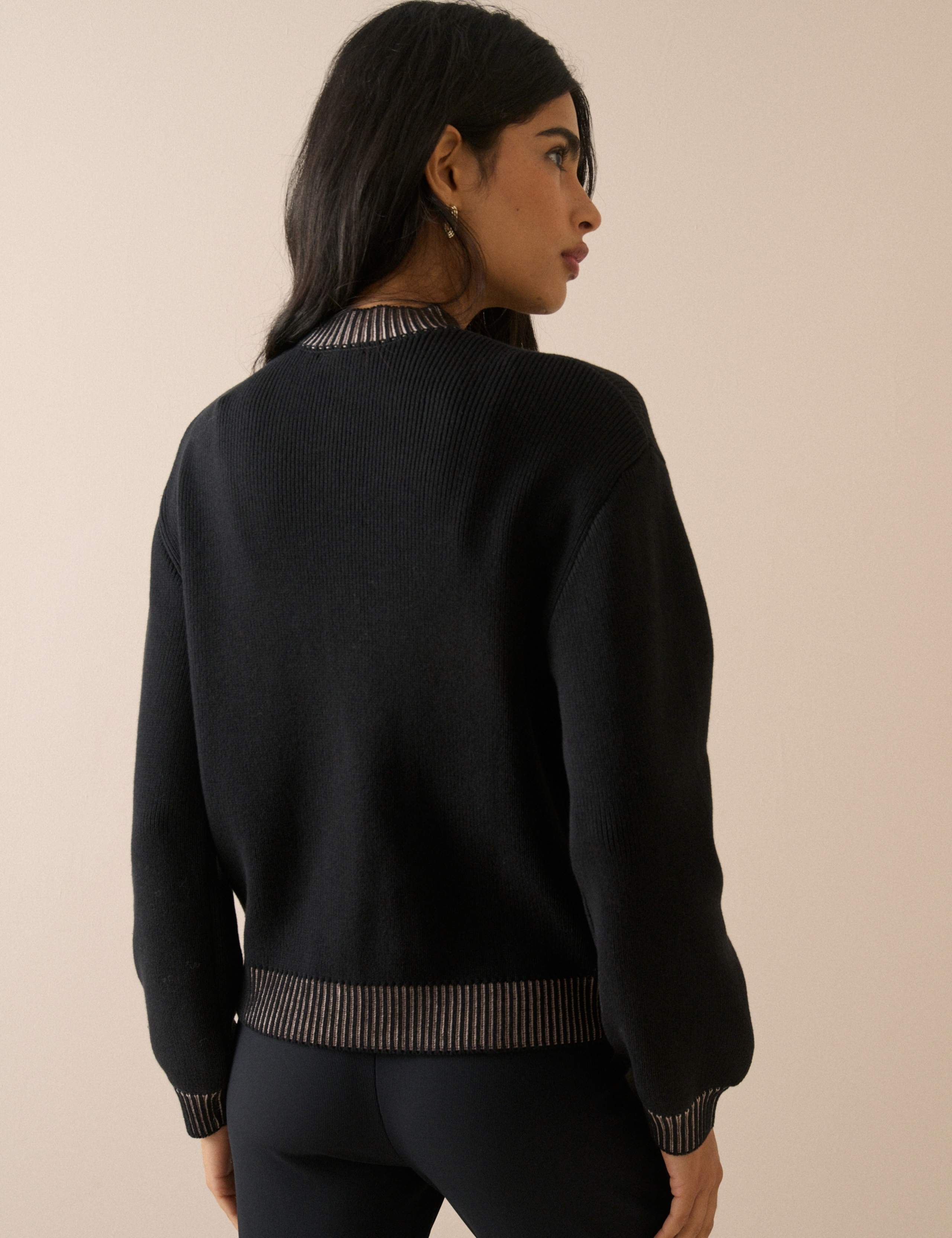 Pure Cotton Zip Through Bomber Jacket 3 of 5