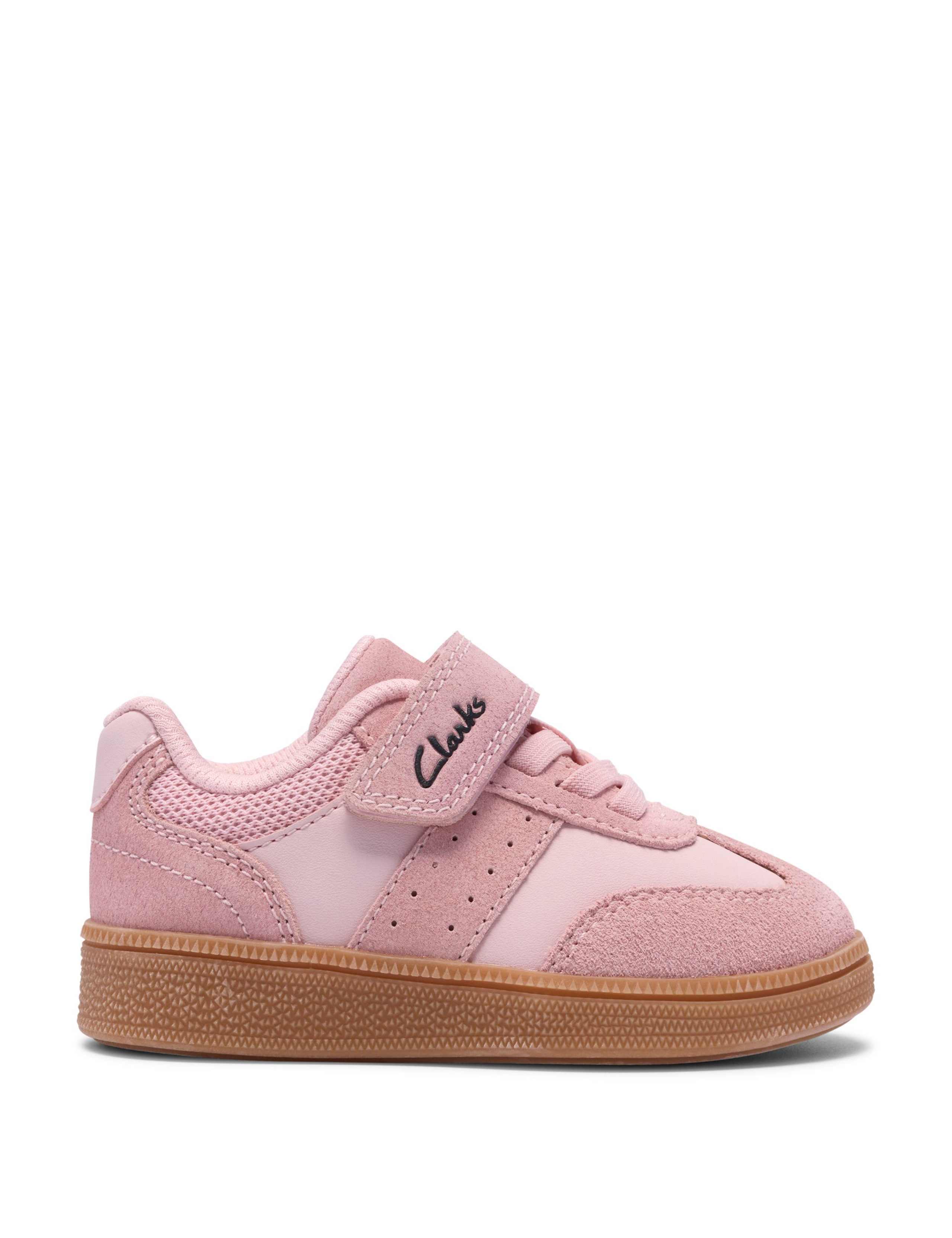 Kids' Suede Riptape Trainers (4 Small-6 Small) 1 of 6