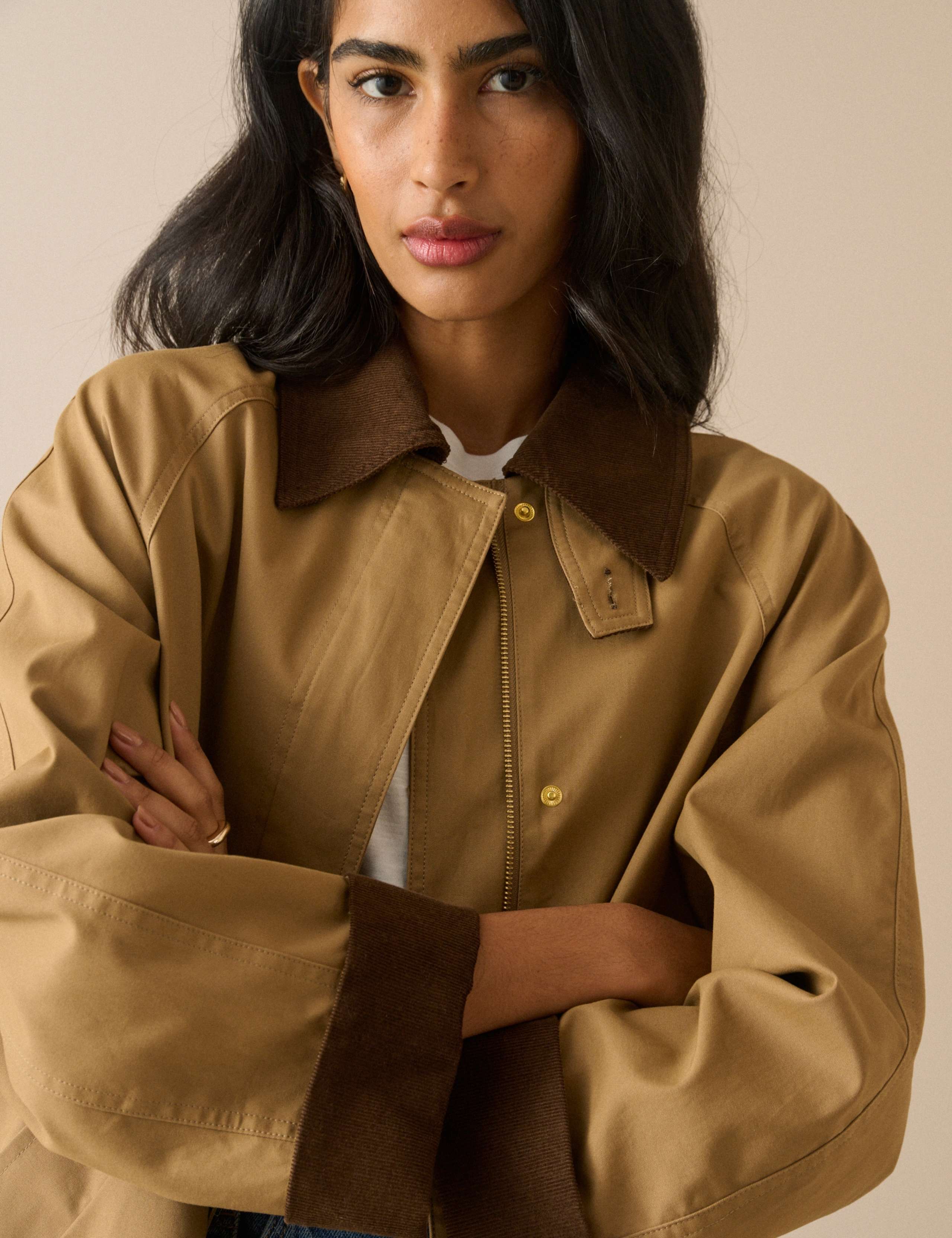 Pure Cotton Collared Jacket 4 of 5