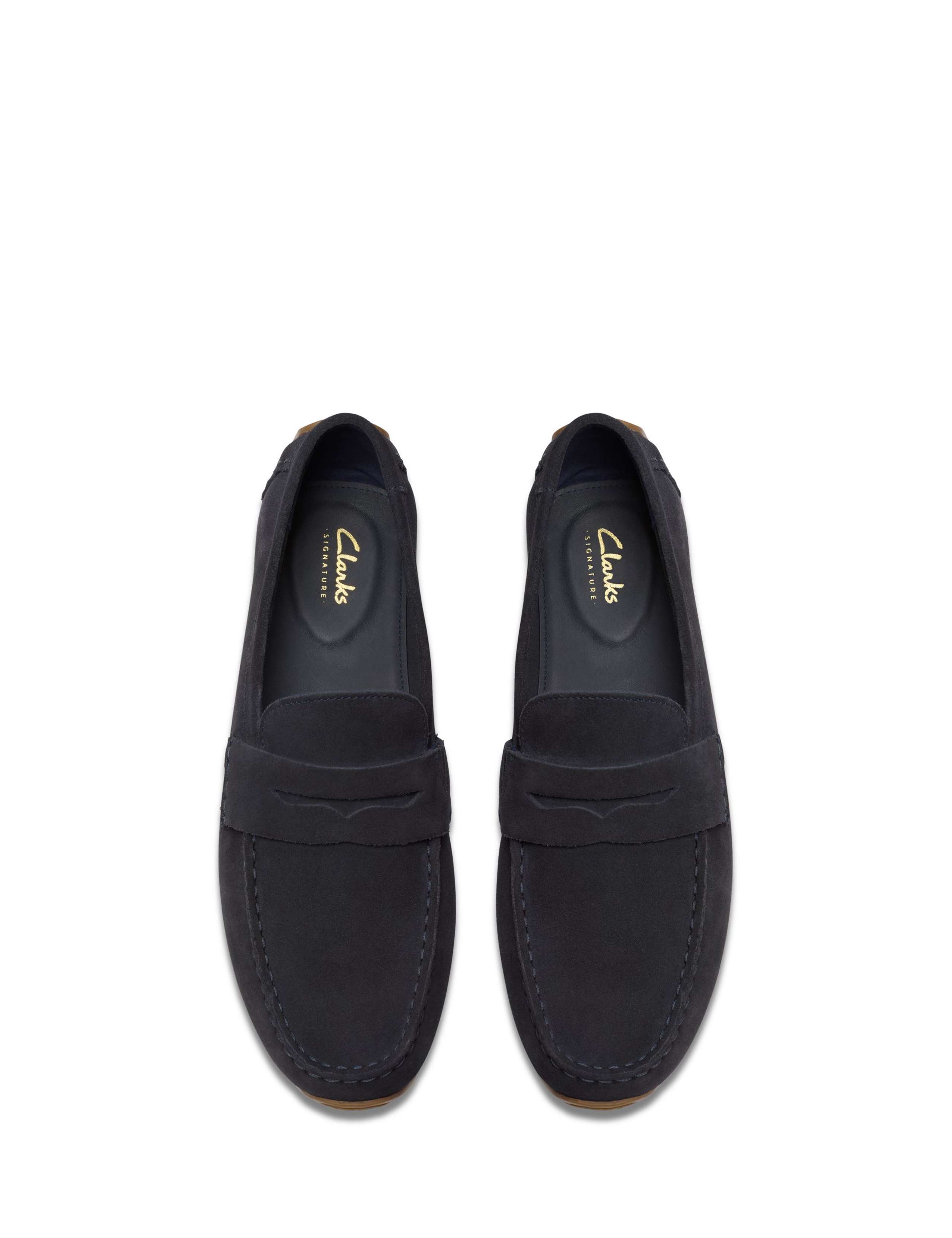 Wide Fit Suede Slip On Loafers 5 of 7