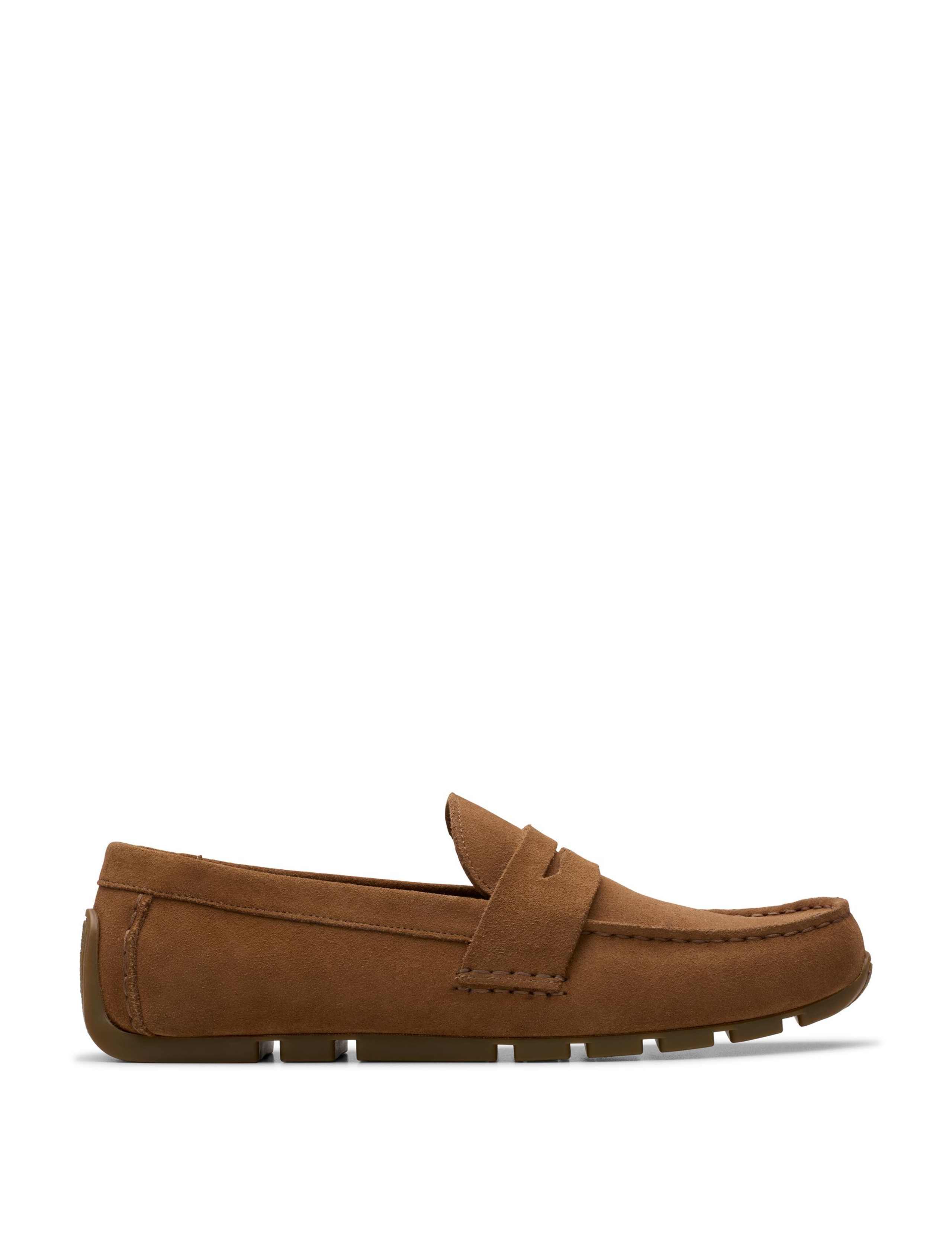 Wide Fit Suede Slip On Loafers 1 of 7