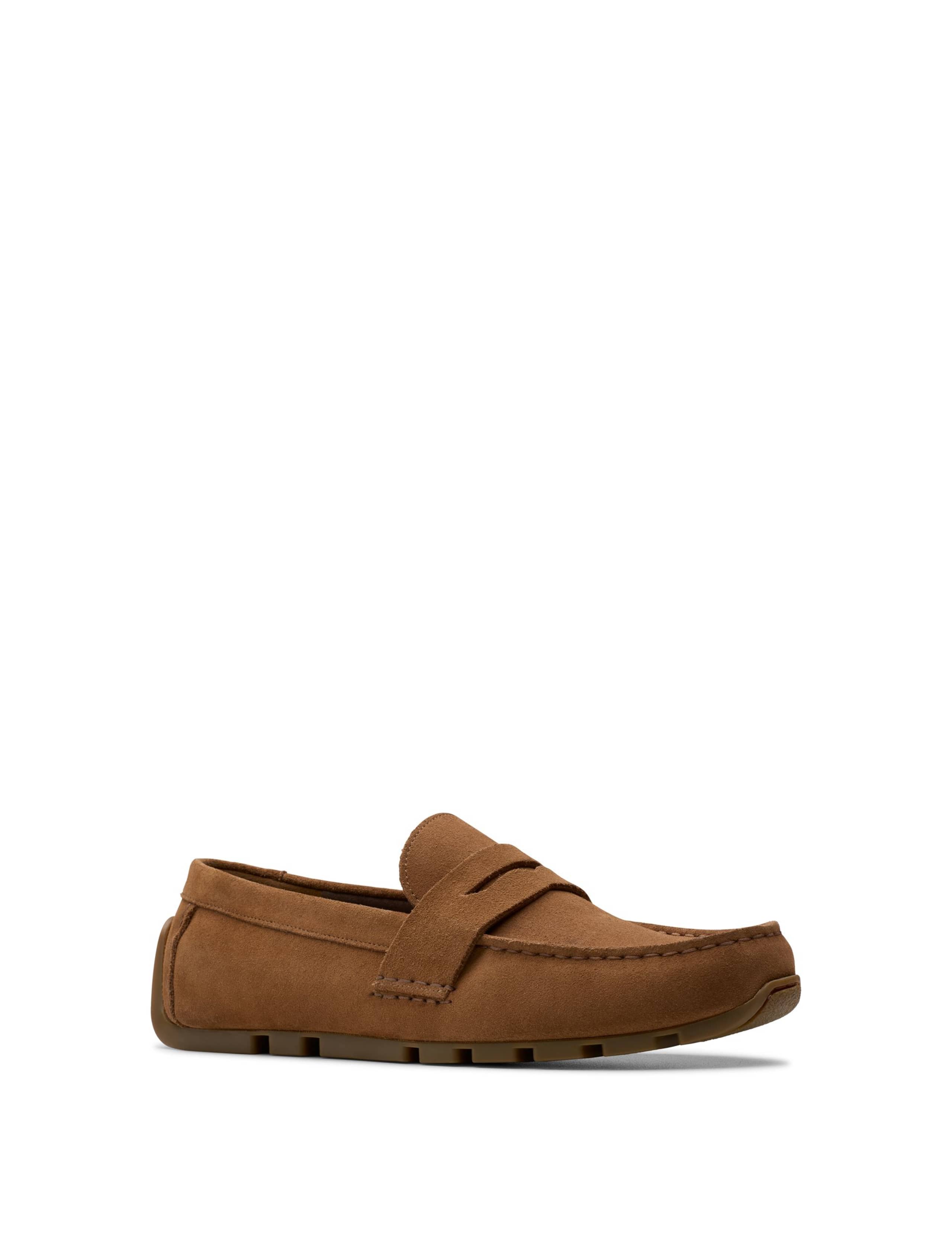 Wide Fit Suede Slip On Loafers 2 of 7