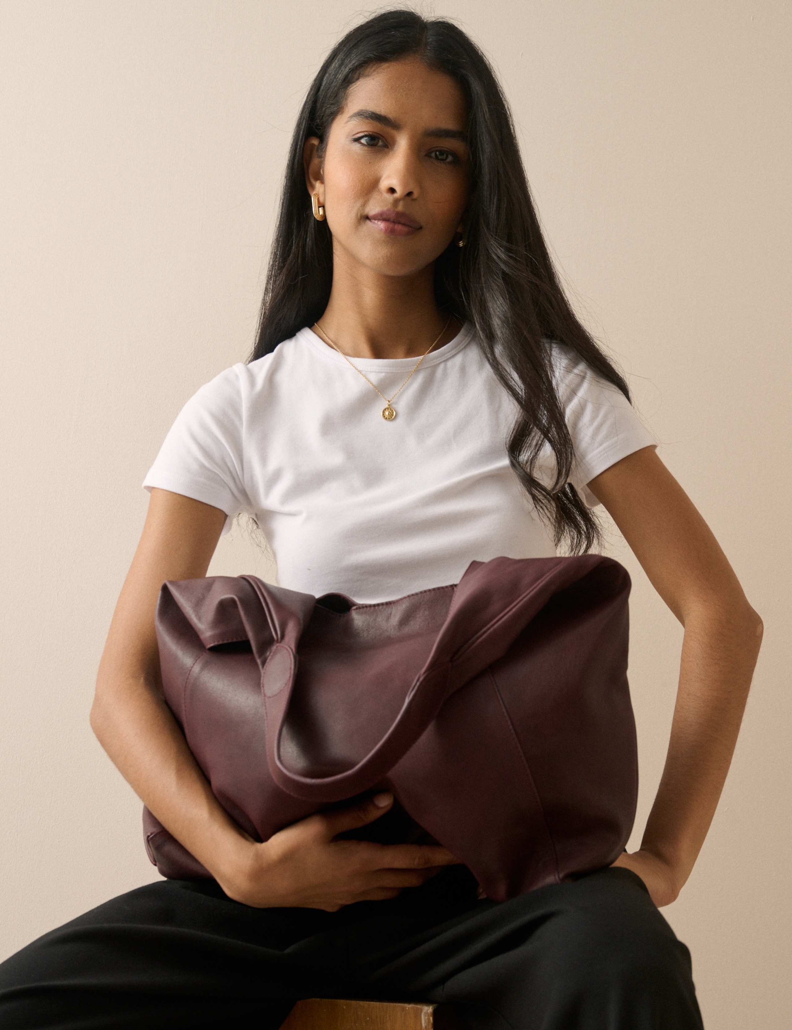 Leather Tote Bag 3 of 5