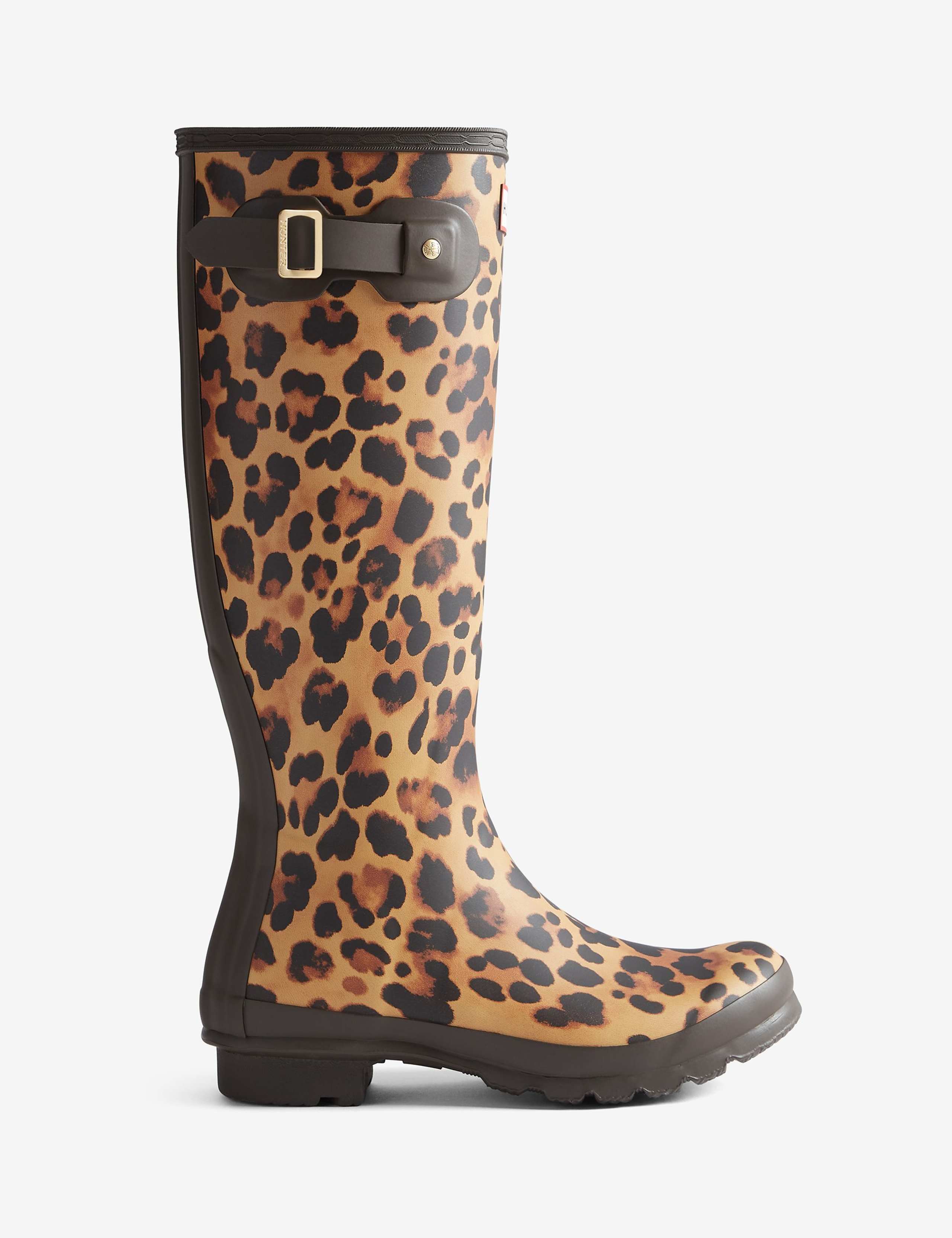 Leopard Print Knee High Wellies 1 of 4