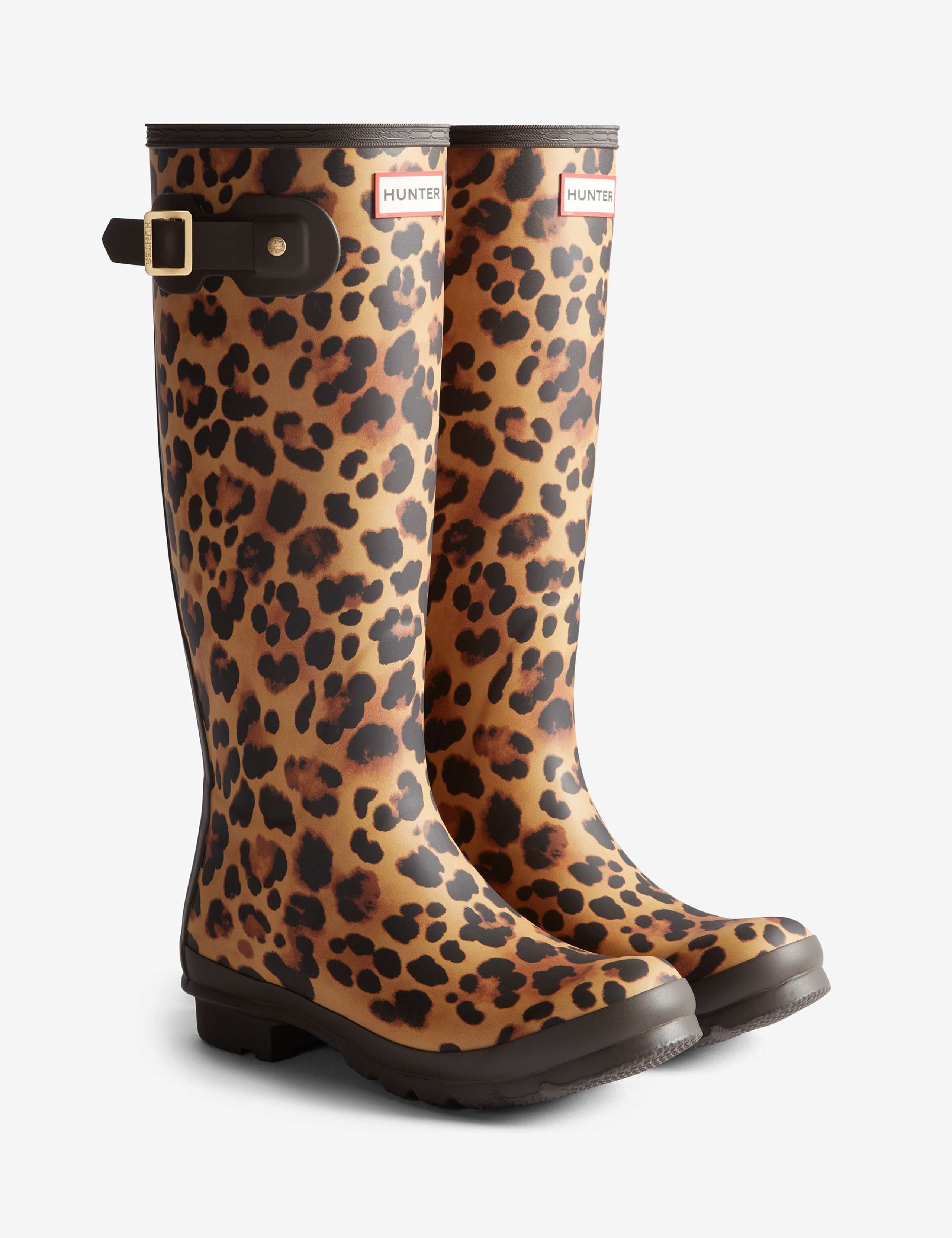 Leopard Print Knee High Wellies 2 of 4