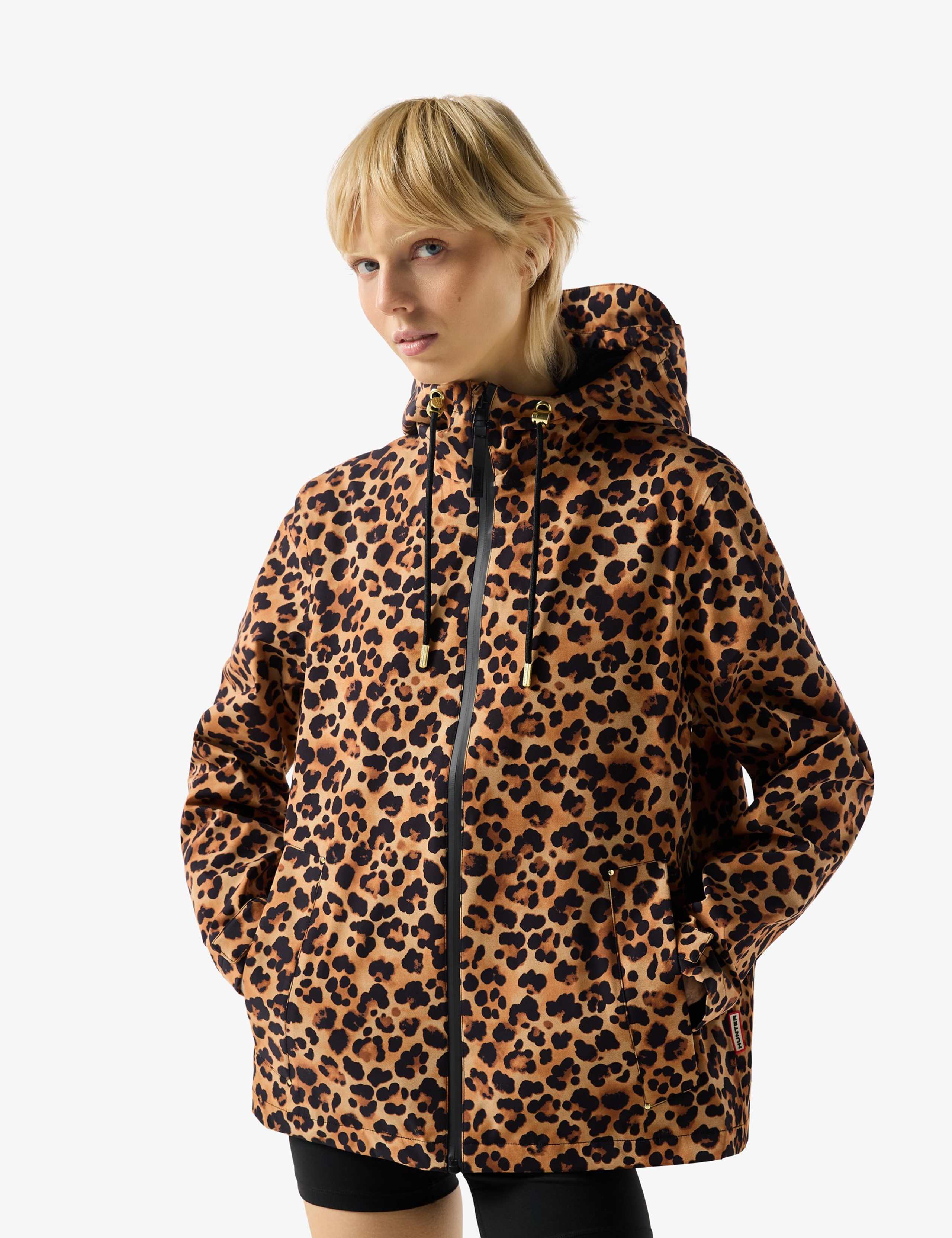 Waterproof Leopard Print Hooded Jacket 2 of 4