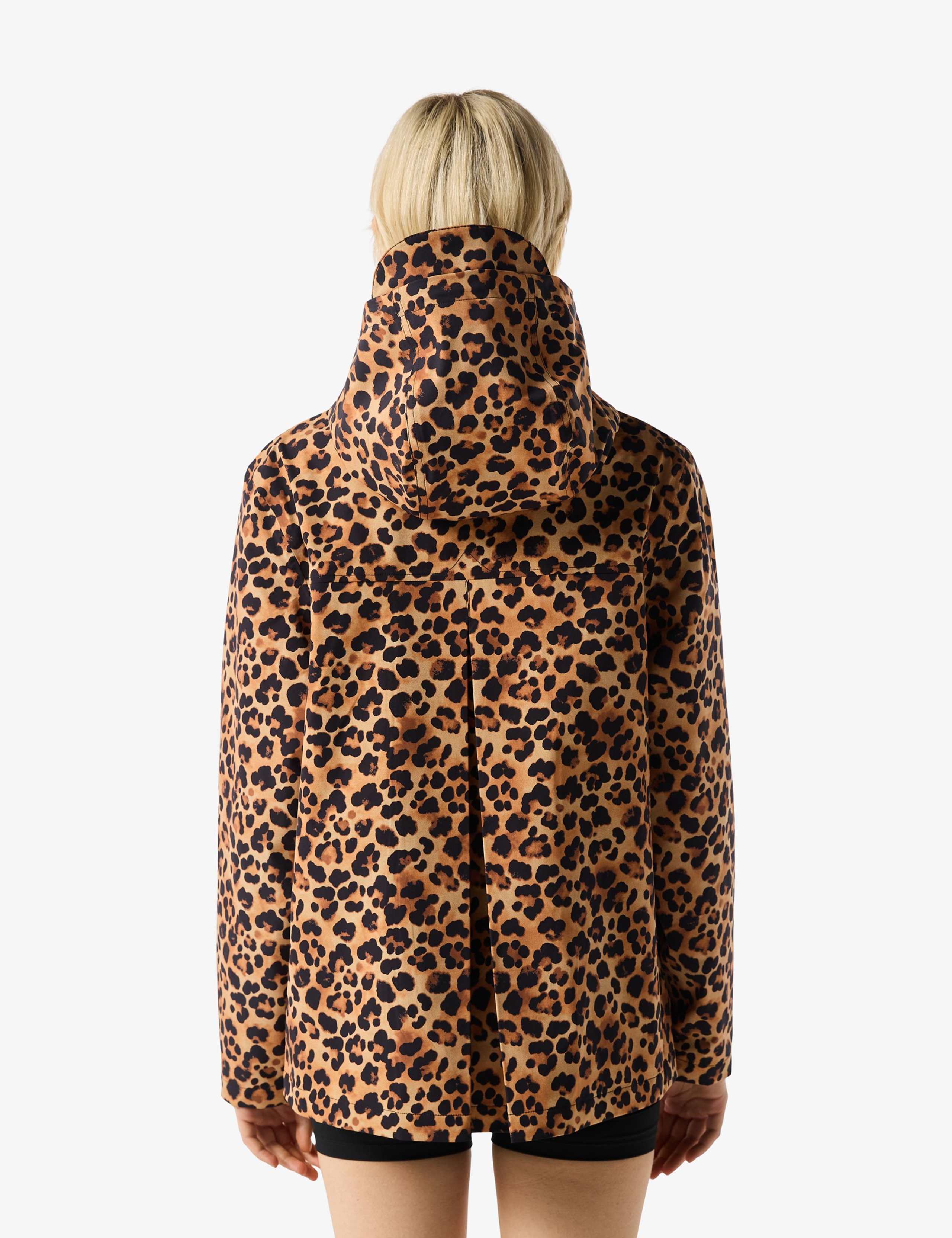 Waterproof Leopard Print Hooded Jacket 4 of 4