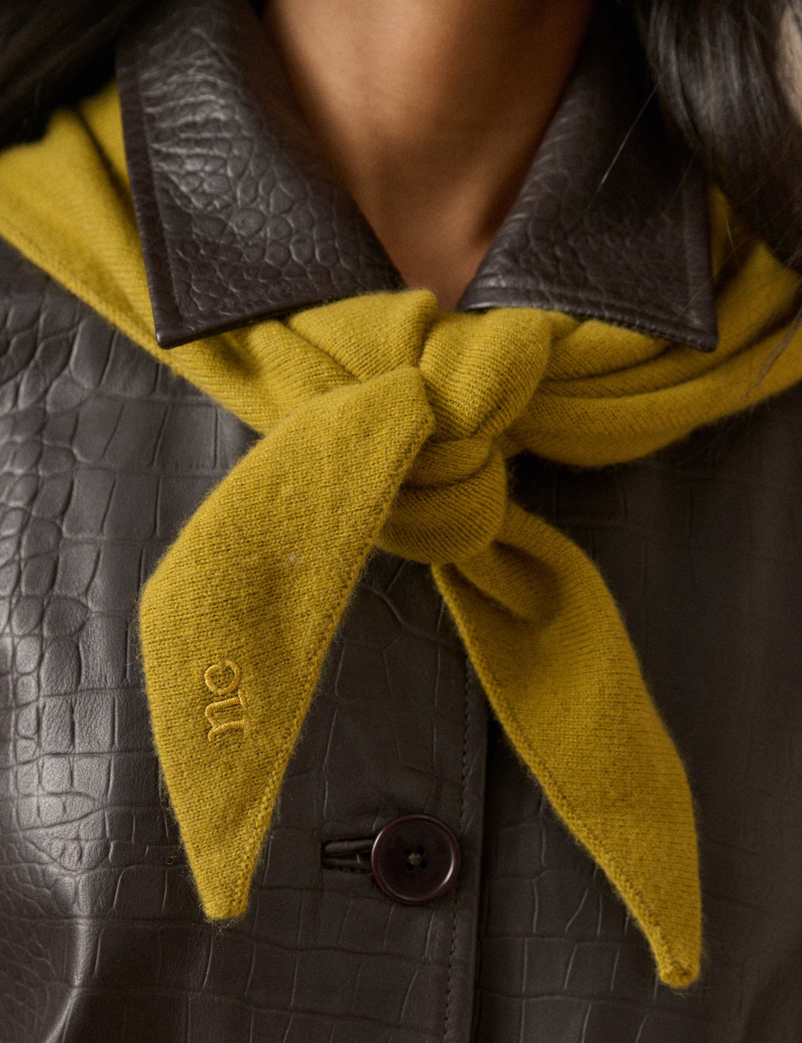 Wool Blend Triangle Scarf 5 of 5