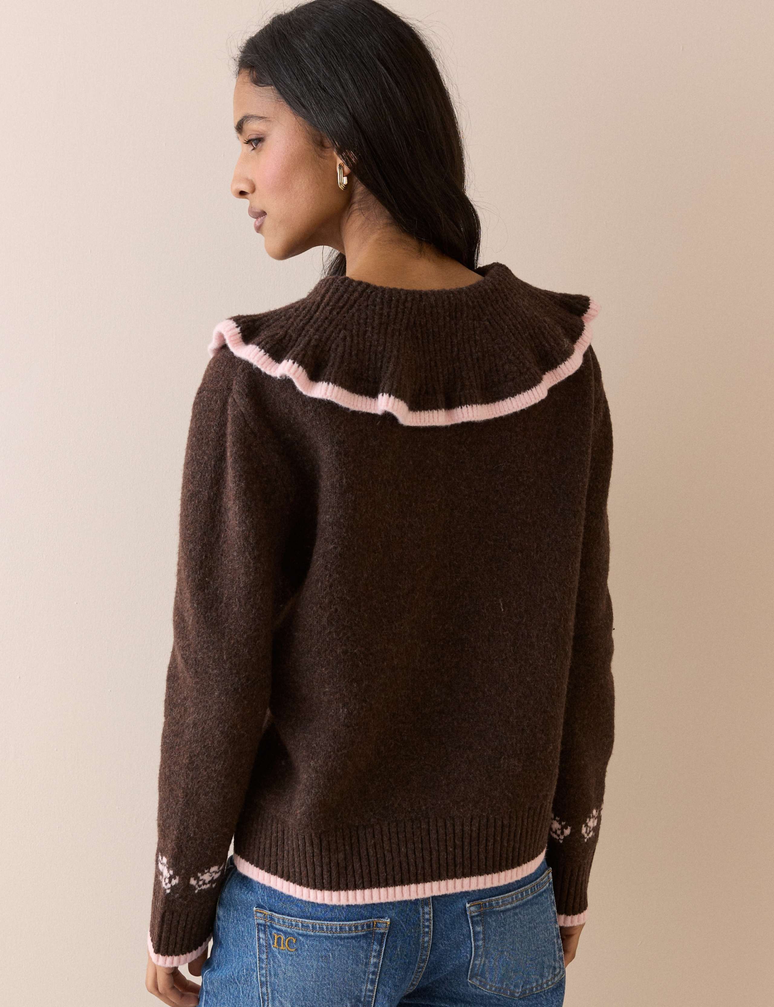 Floral Collared Henley Jumper 2 of 5