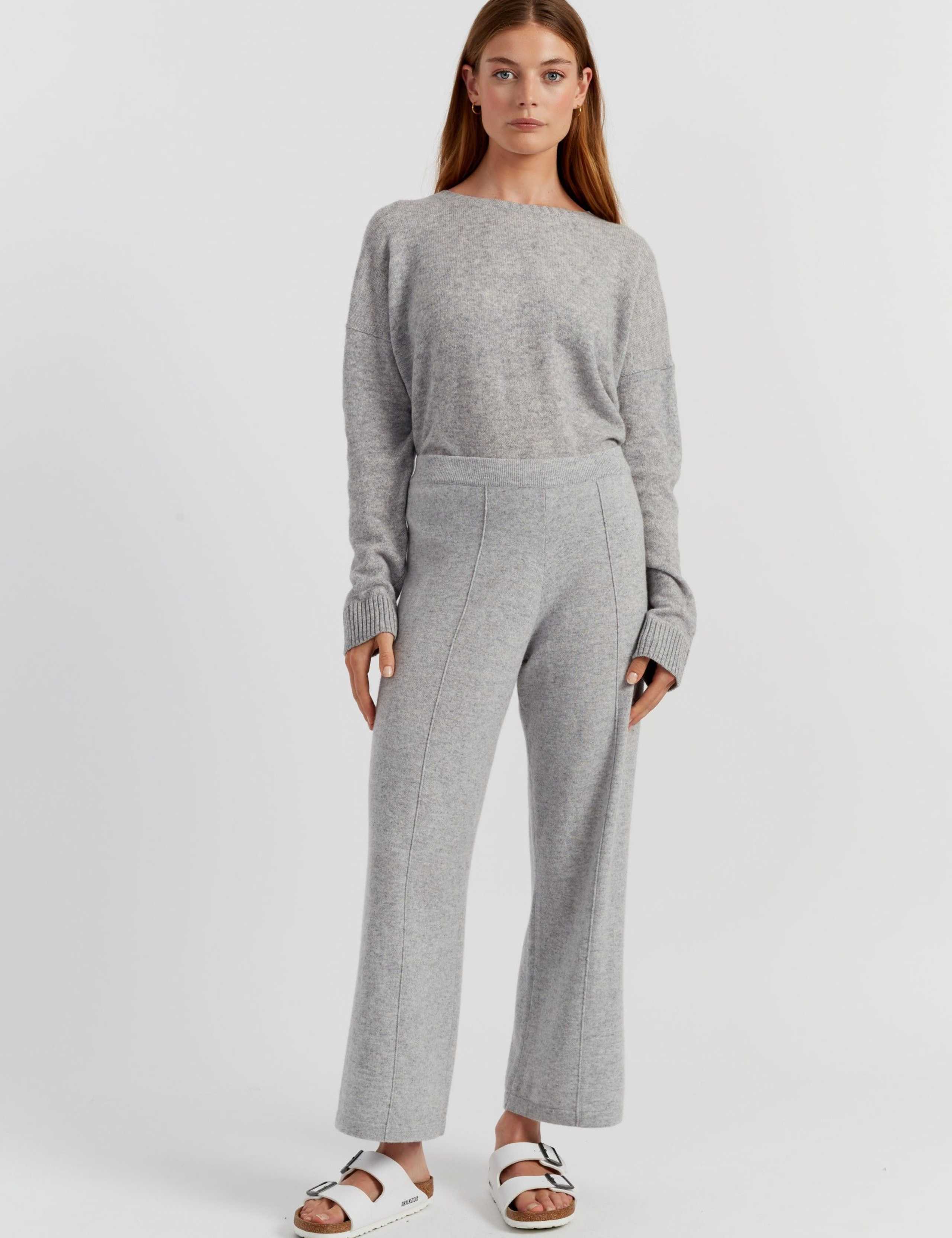 Wool Rich Cropped Joggers with Cashmere 2 of 3