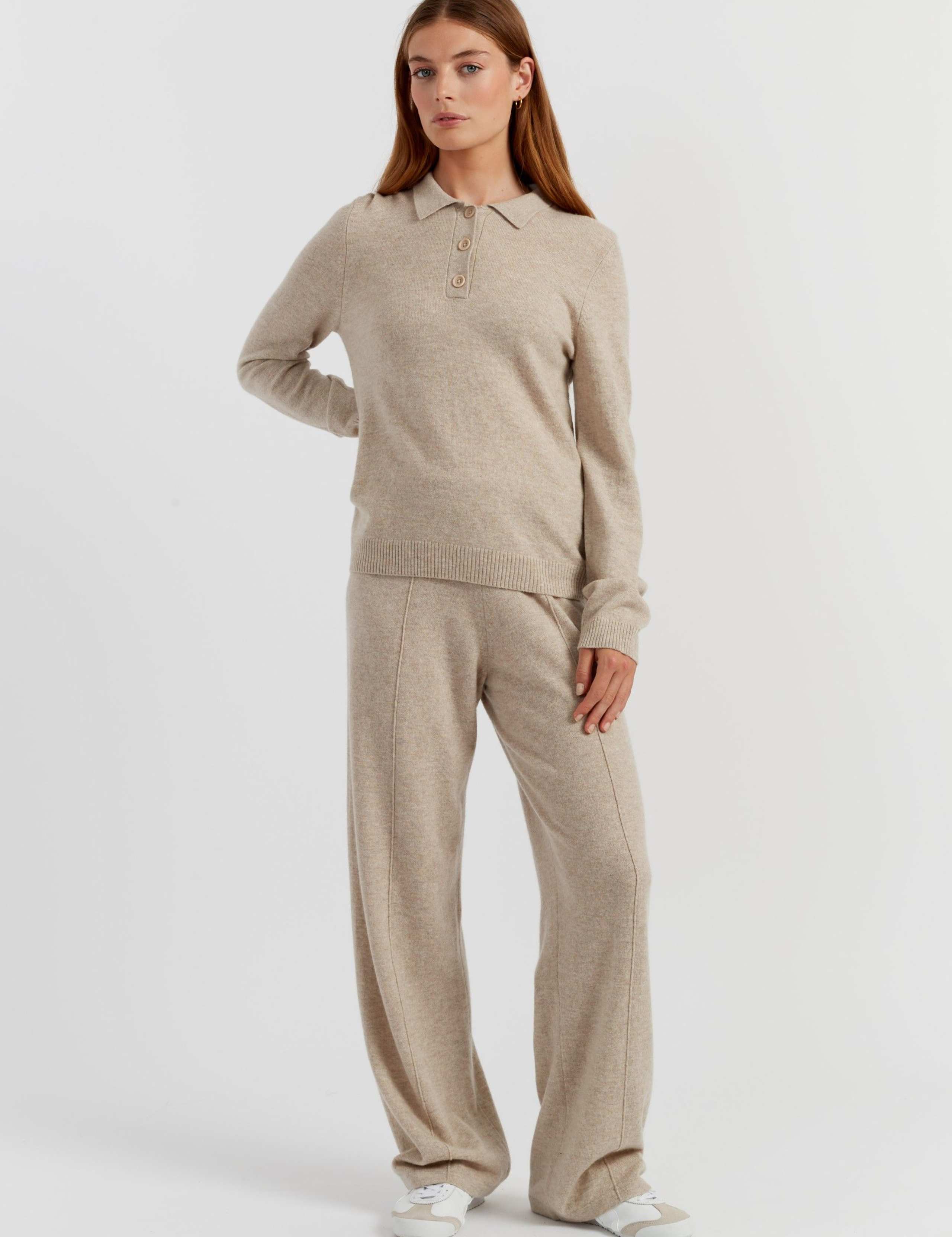 Wool Rich Collared Sweatshirt with Cashmere 4 of 4