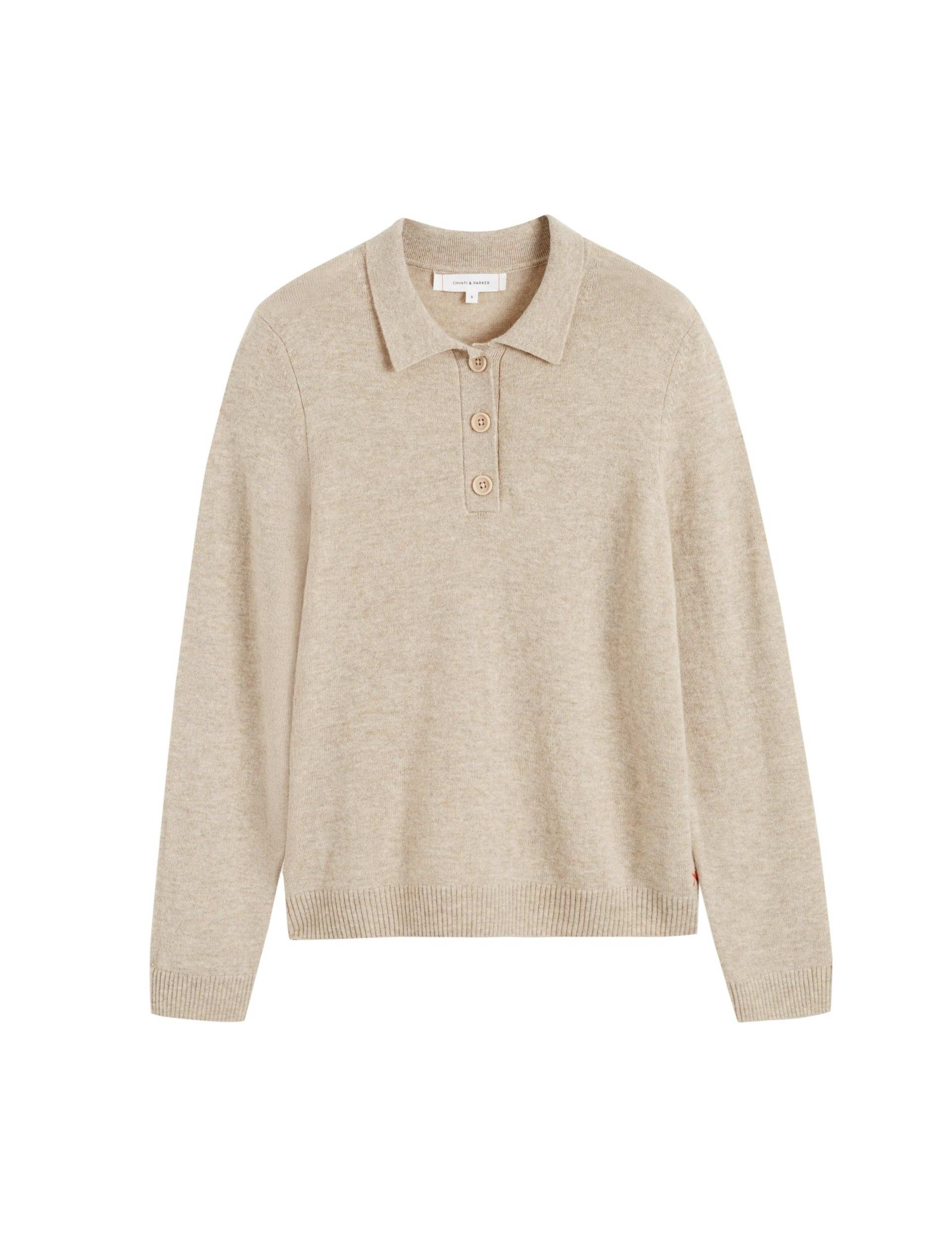 Wool Rich Collared Sweatshirt with Cashmere 2 of 4