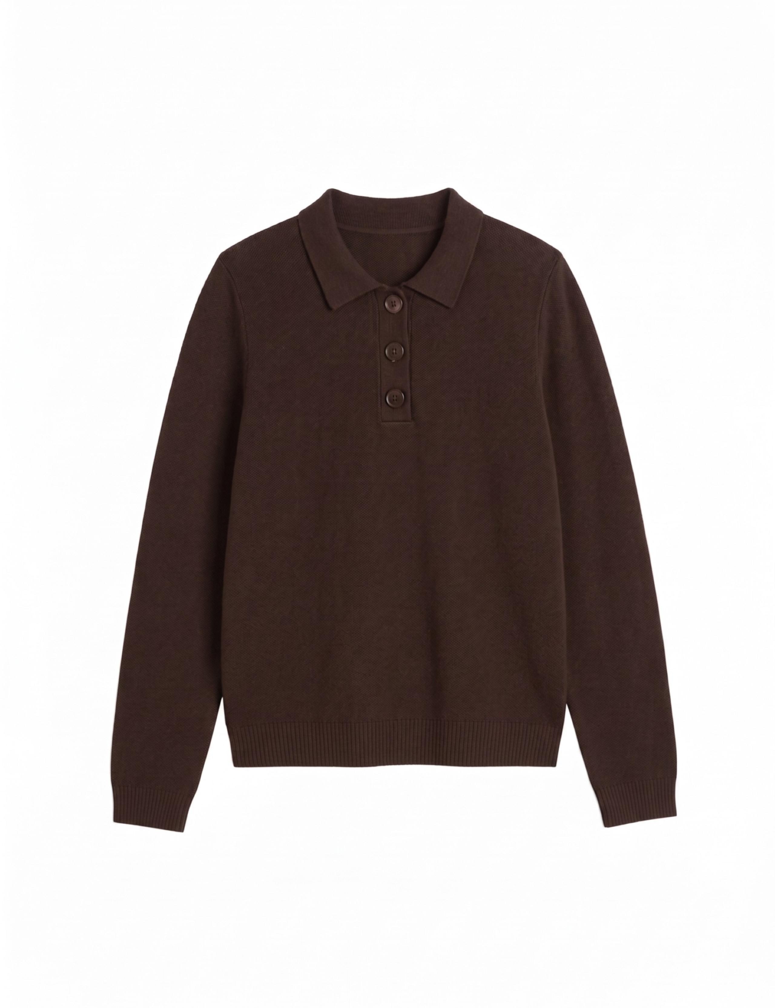Wool Rich Collared Sweatshirt with Cashmere 2 of 3