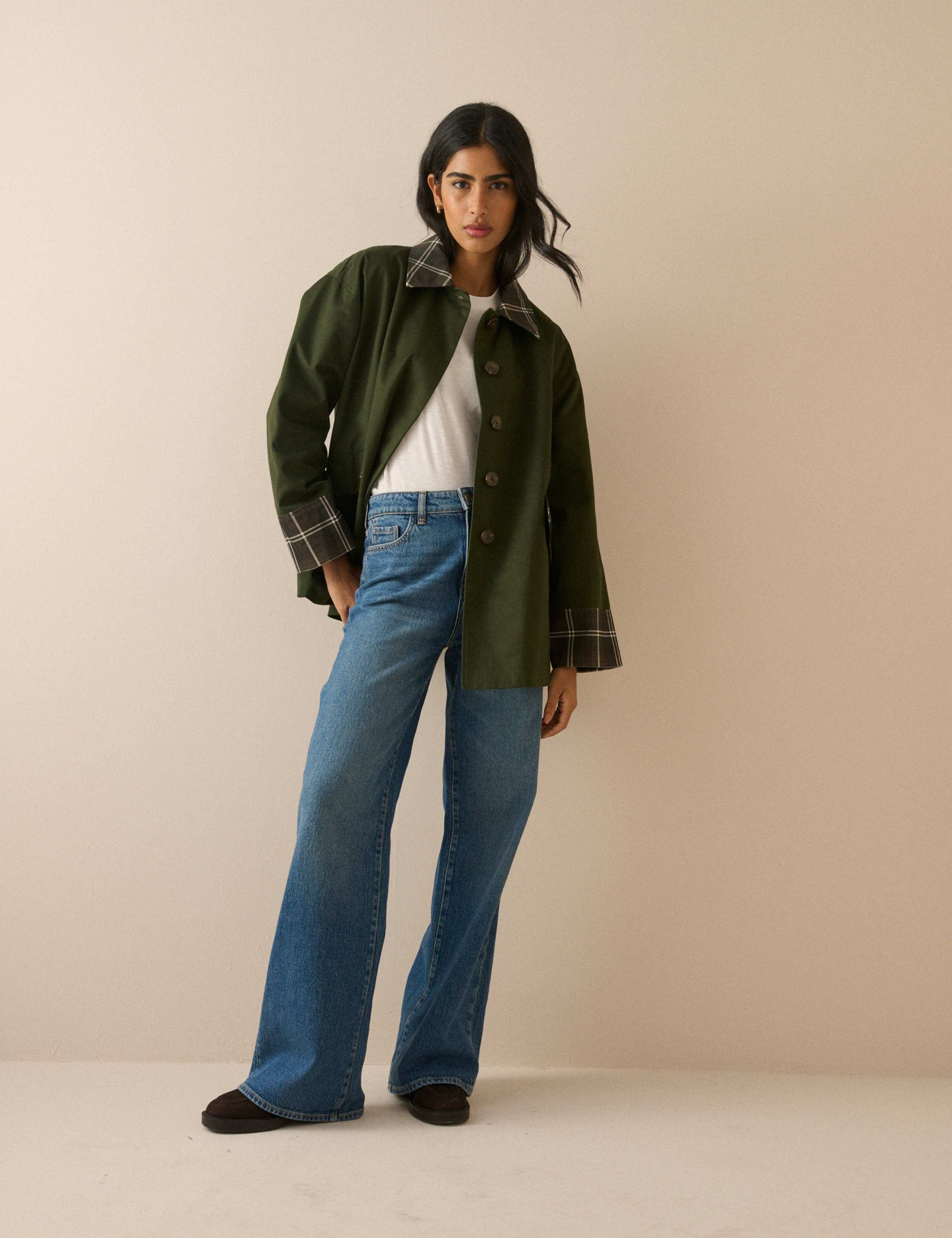 Pure Cotton Checked Jacket 4 of 5