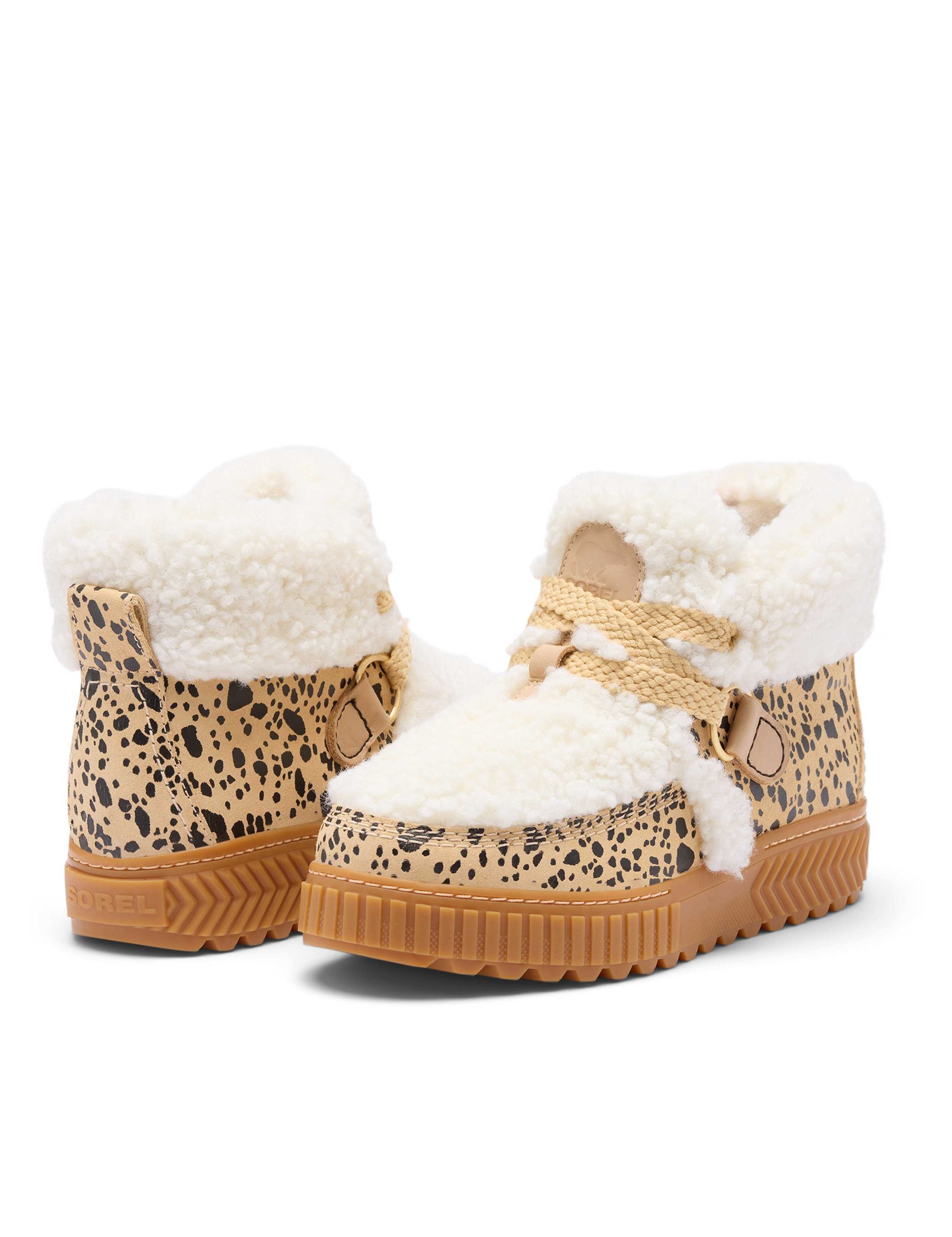 Suede Animal Print Ona Ave Alpine Boots 2 of 8