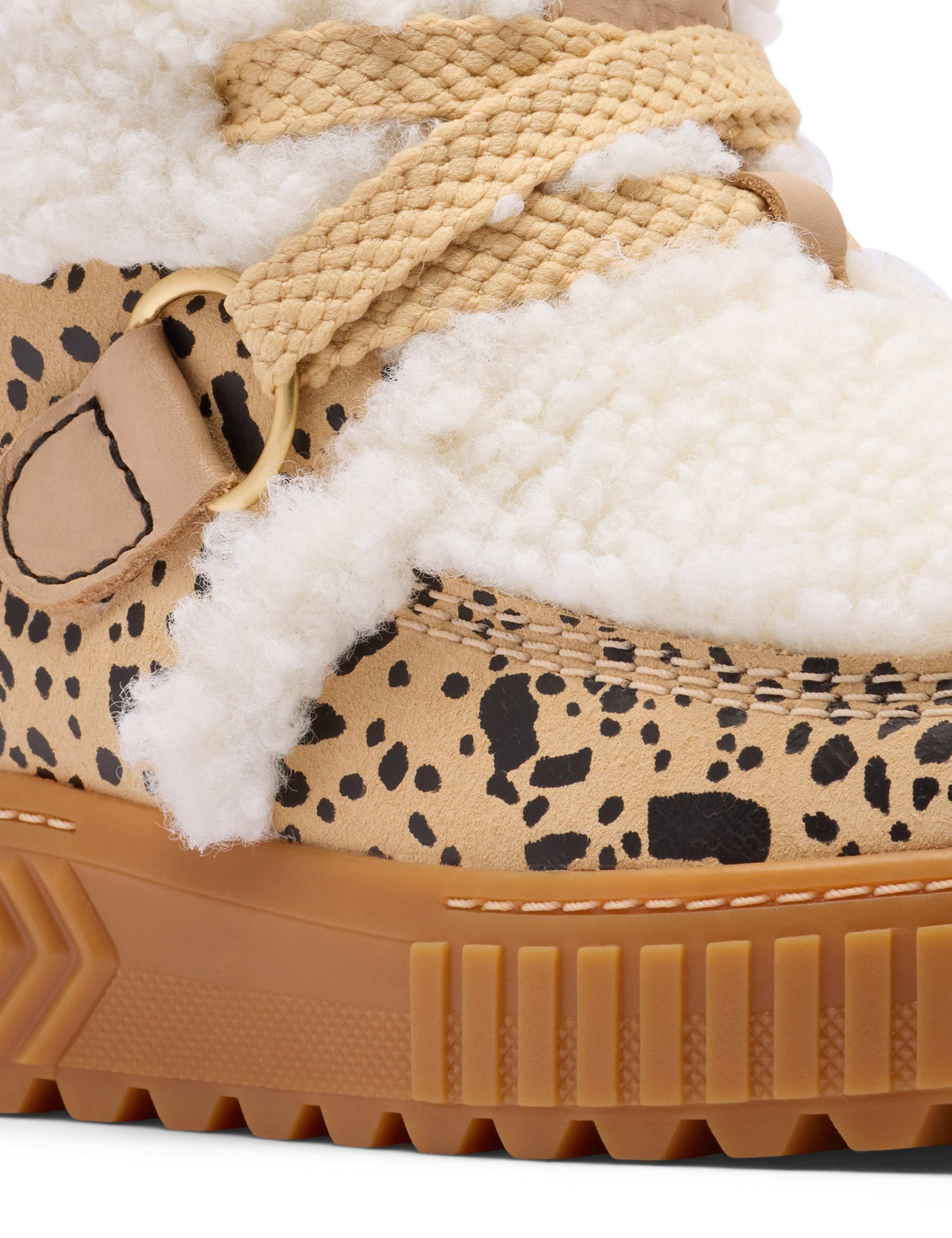 Suede Animal Print Ona Ave Alpine Boots 6 of 8