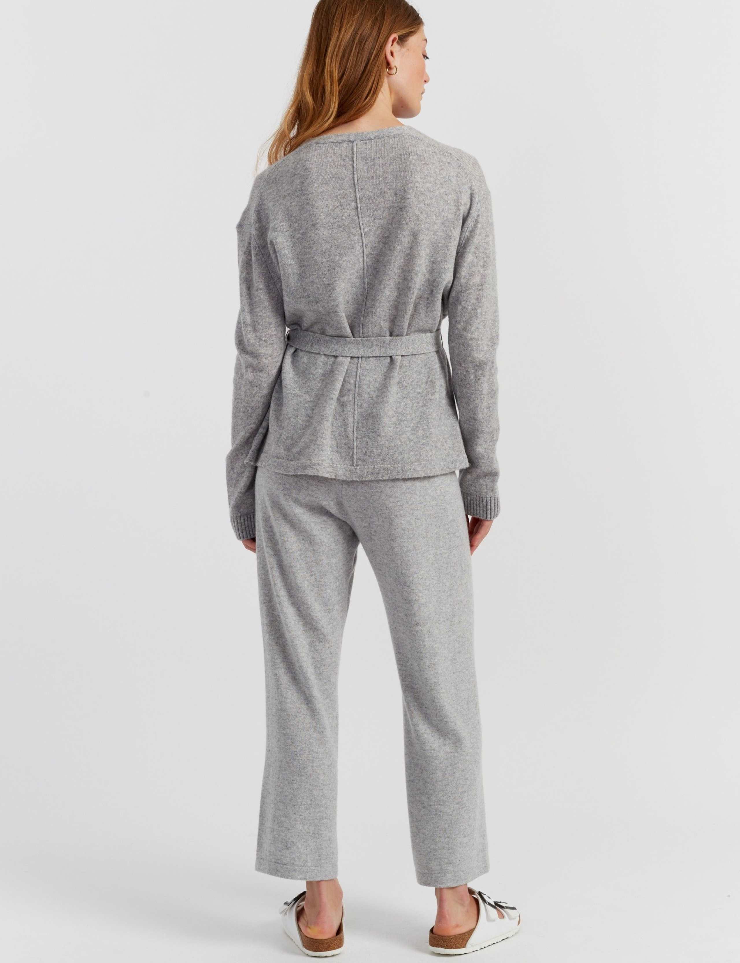 Wool Rich Wrap Relaxed Cardigan with Cashmere 2 of 3