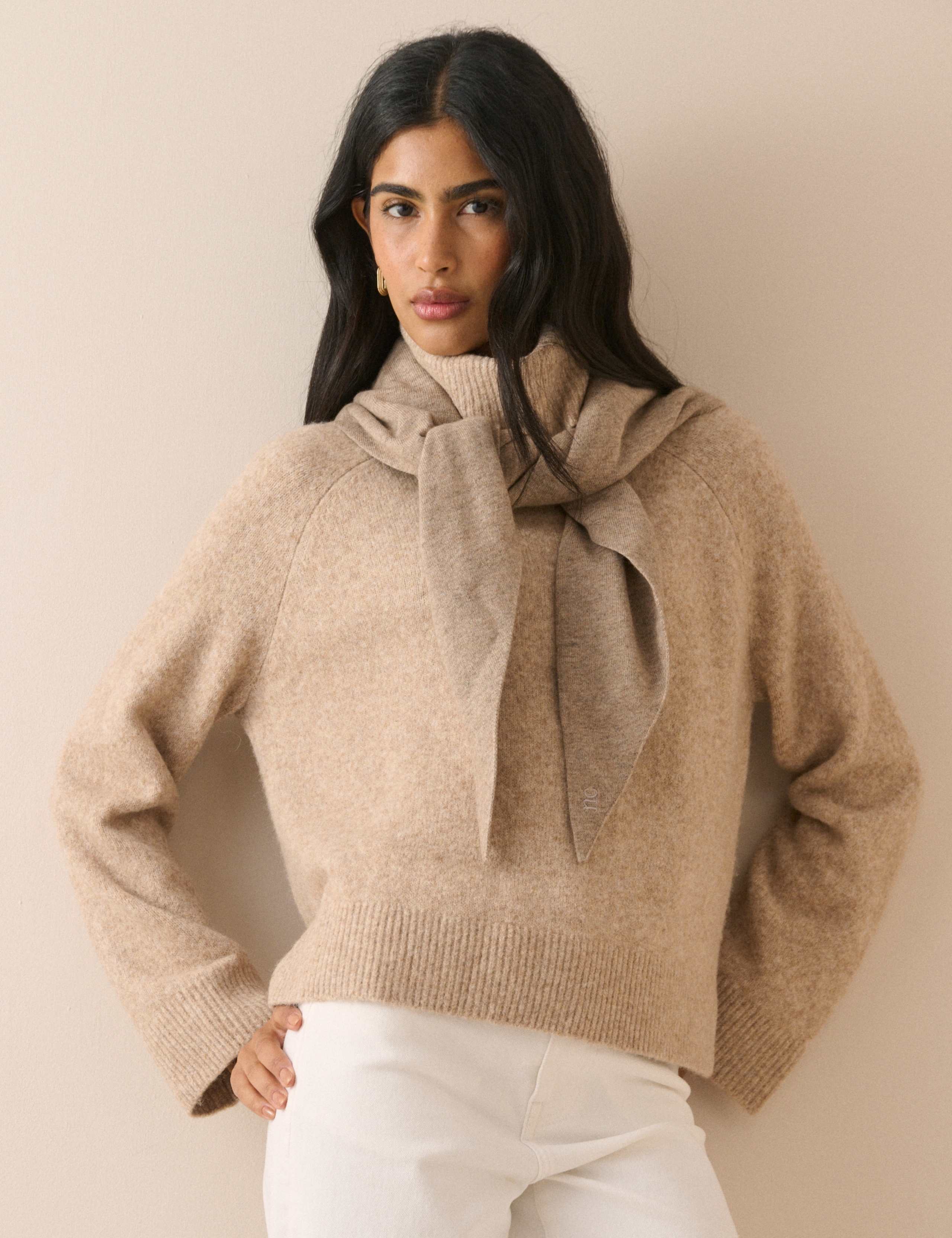 Roll Neck Relaxed Jumper with Wool 2 of 5