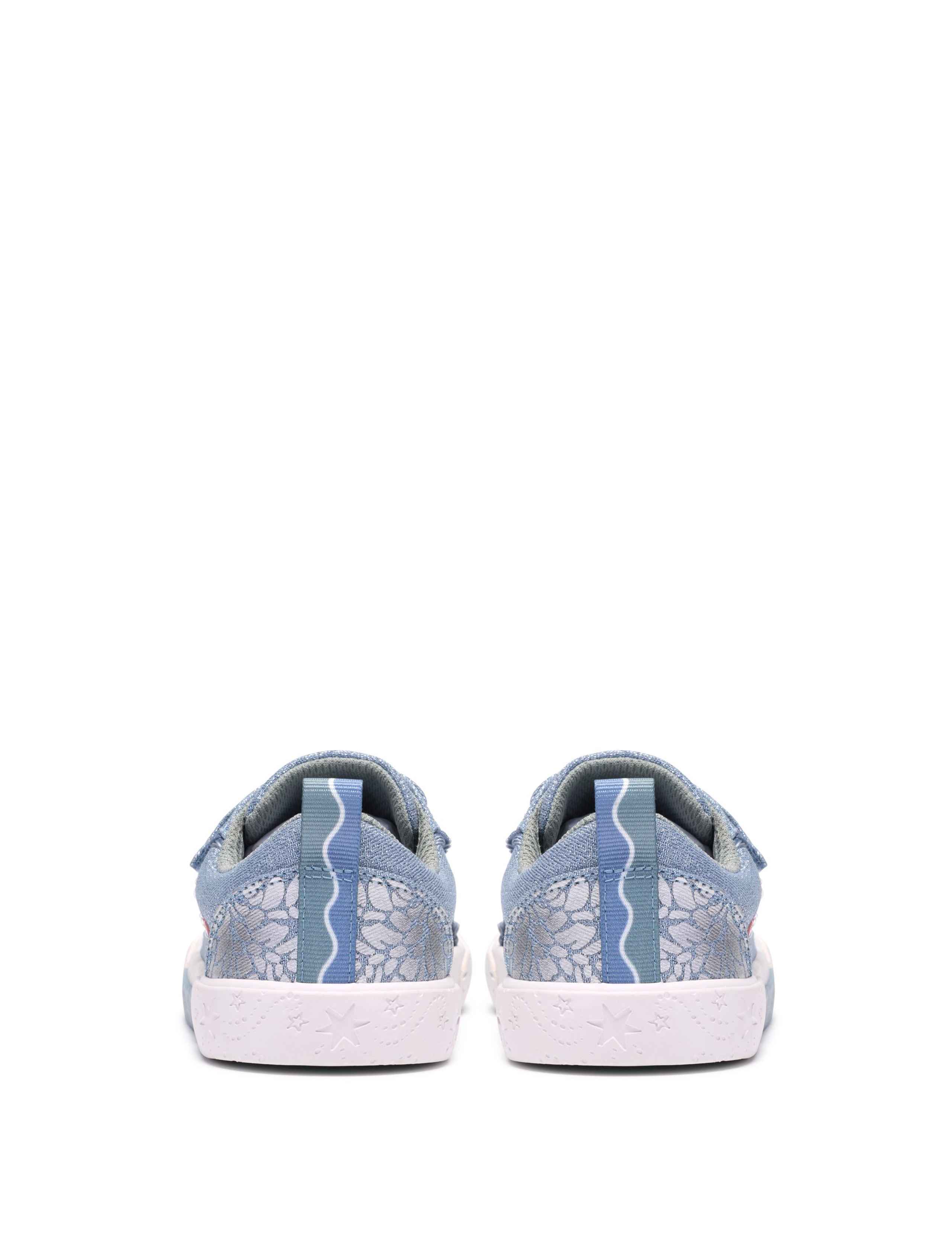 Kids' Denim Canvas Riptape Trainers (7 Small-9½ Small) 5 of 6