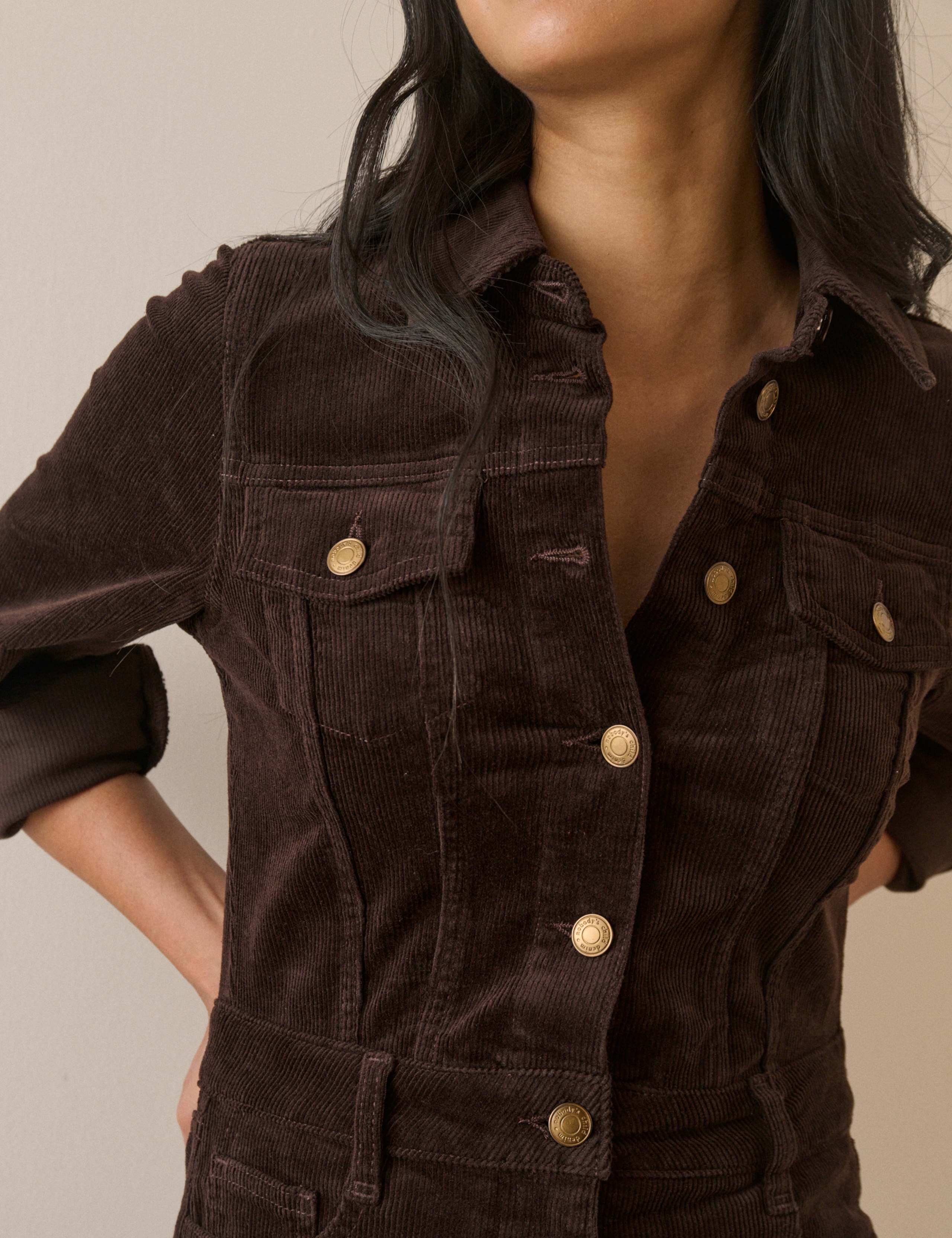 Cord Long Sleeve Jumpsuit 5 of 5