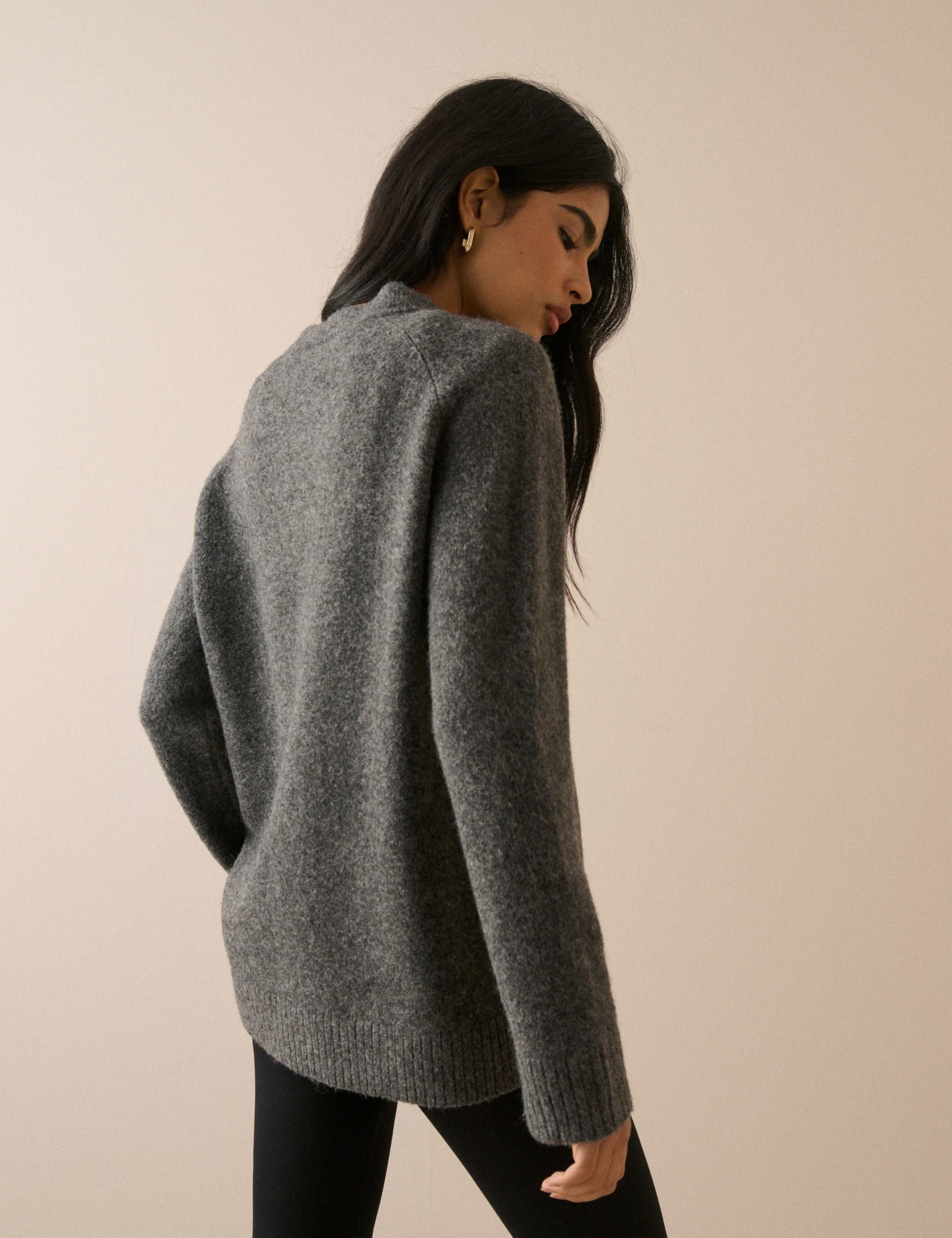 V-Neck Longline Jumper 2 of 5
