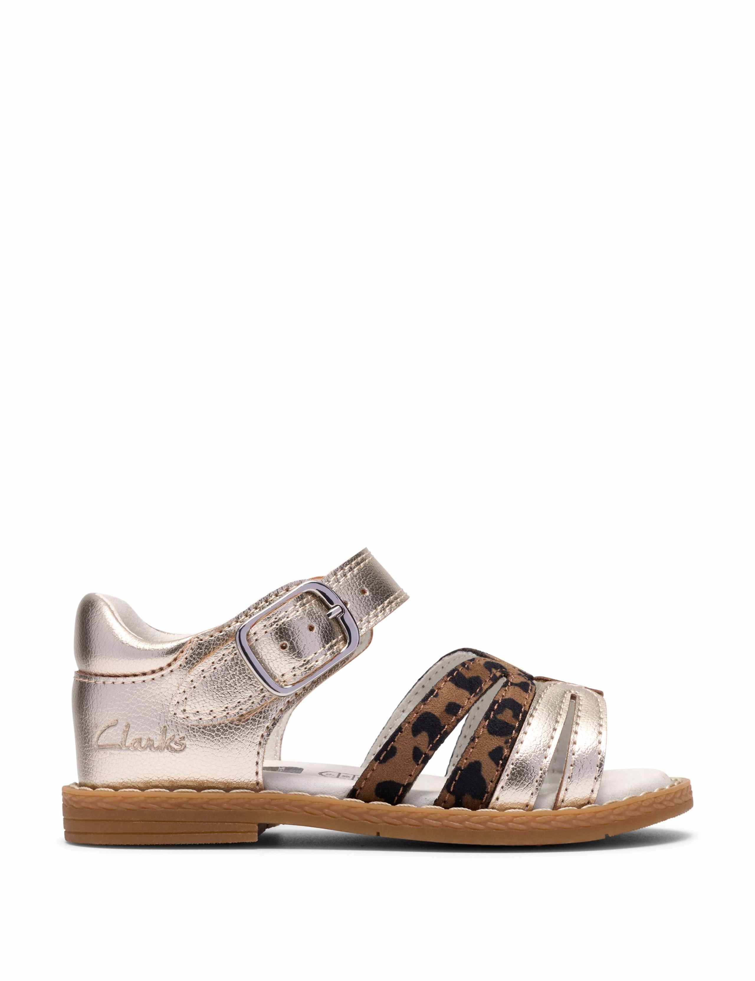 Luana Leopard Print Sandals (4-6 Small) 1 of 6