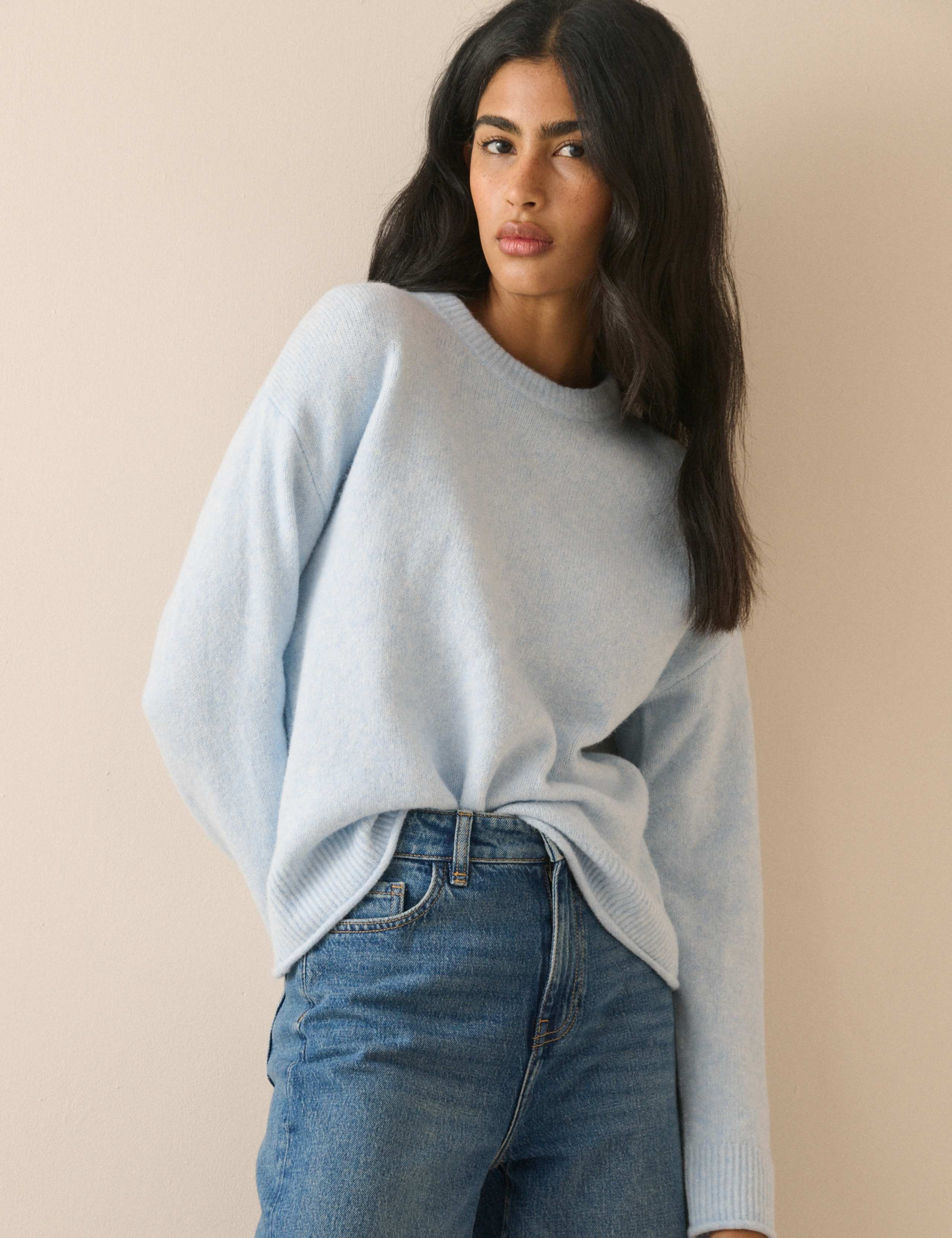 Crew Neck Relaxed Jumper with Wool 2 of 5