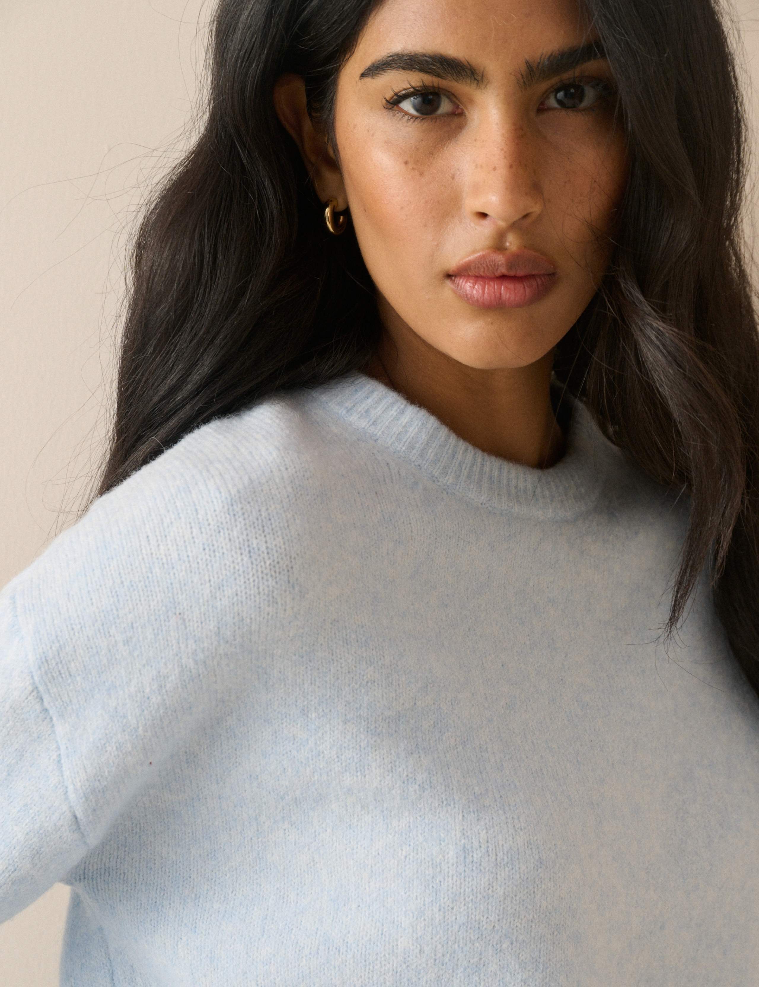 Crew Neck Relaxed Jumper with Wool 5 of 5