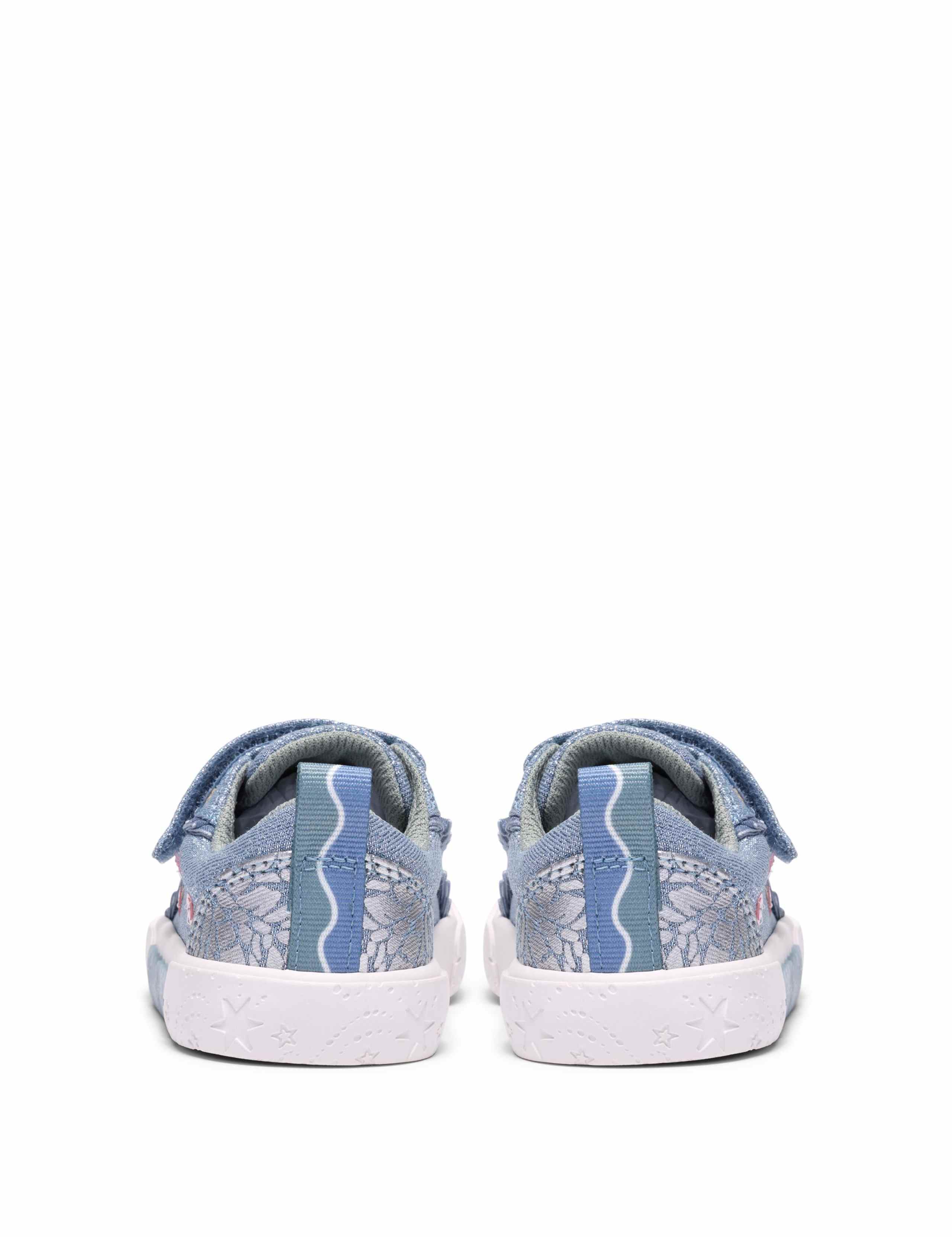 Kids' Denim Canvas Riptape Trainers (4 Small-6 ½ Small) 5 of 6