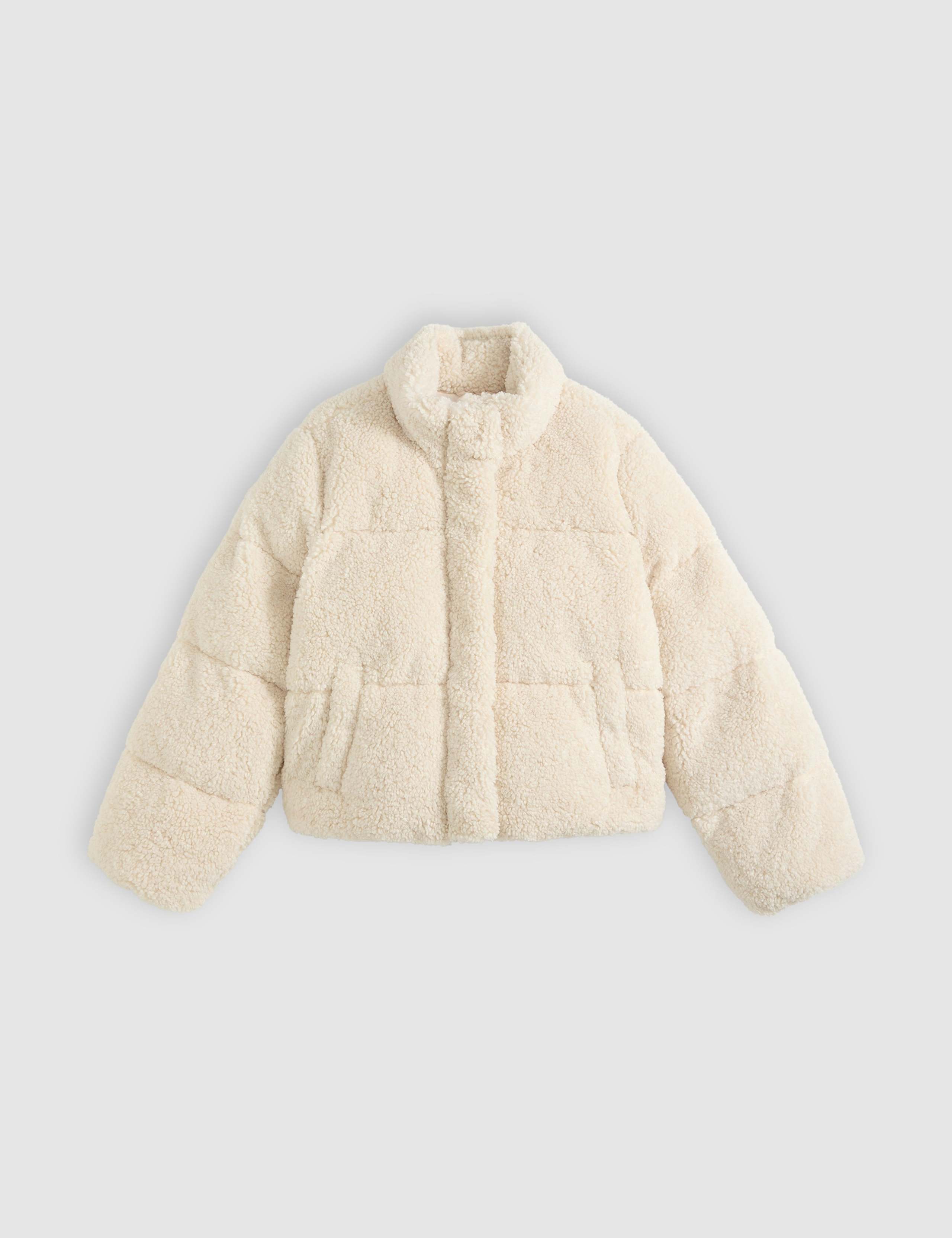 Funnel Neck Cropped Puffer Jacket 2 of 6