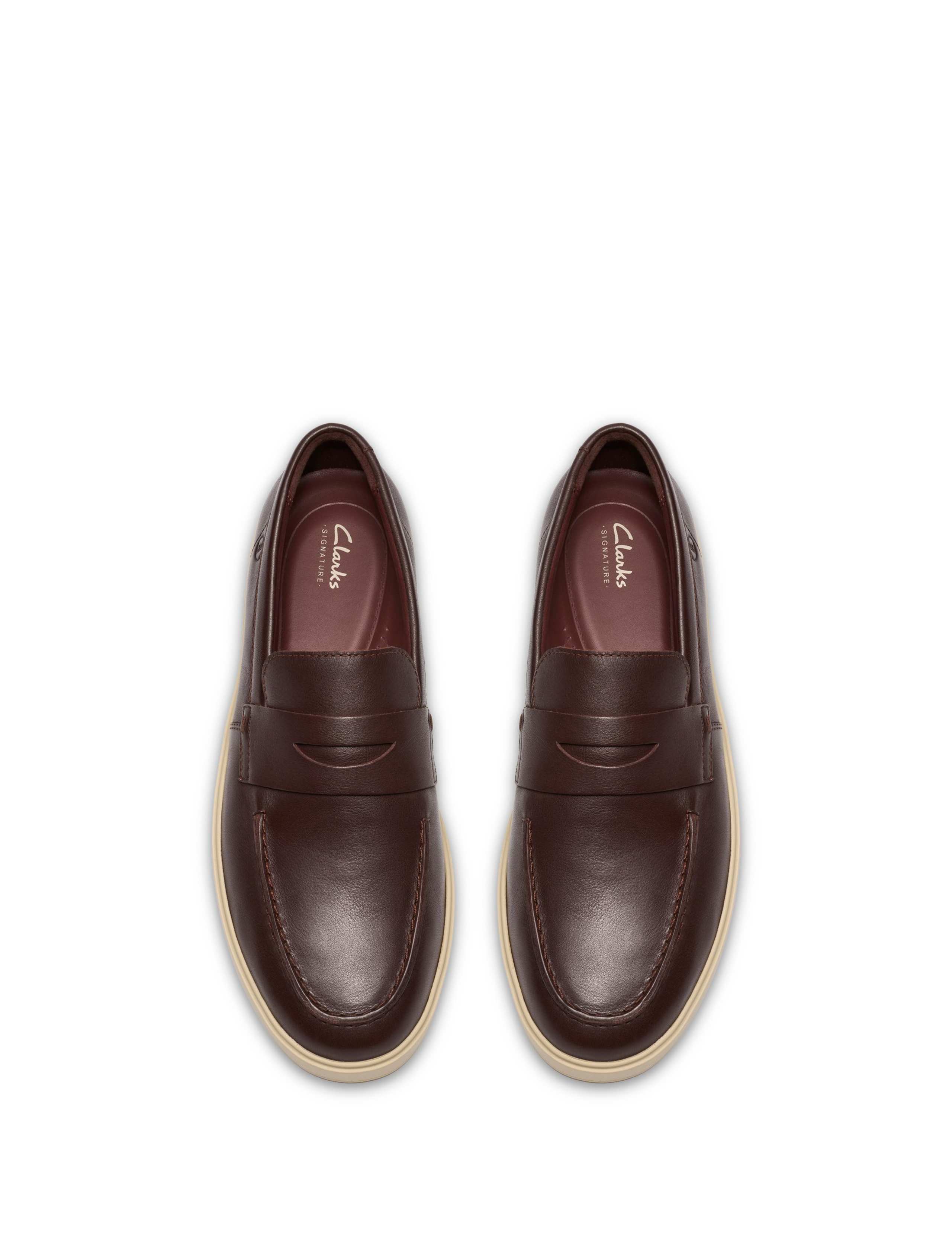 Wide Fit Leather Slip On Loafers 4 of 6
