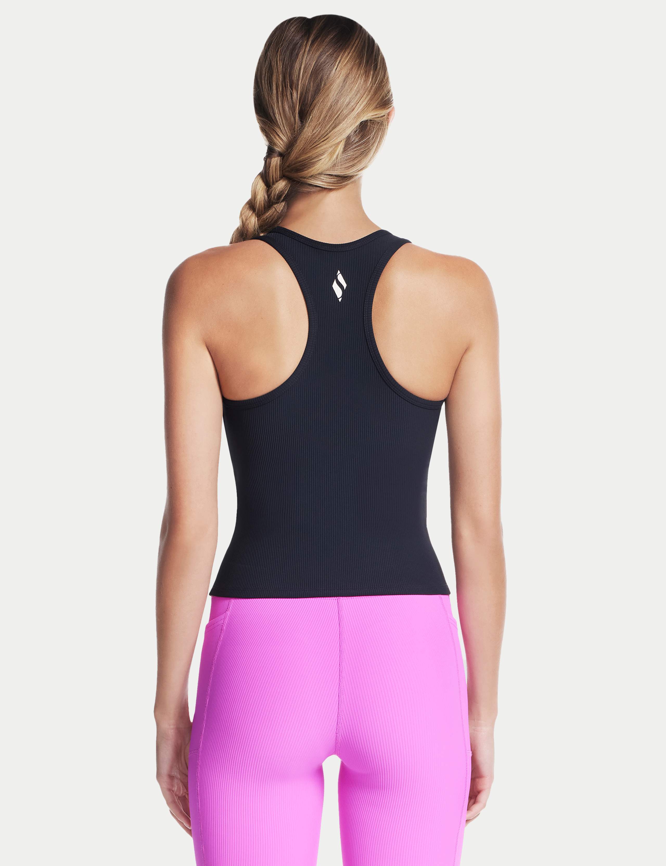 GO FLEX RIB V-Neck Racer Back Vest Top 2 of 4