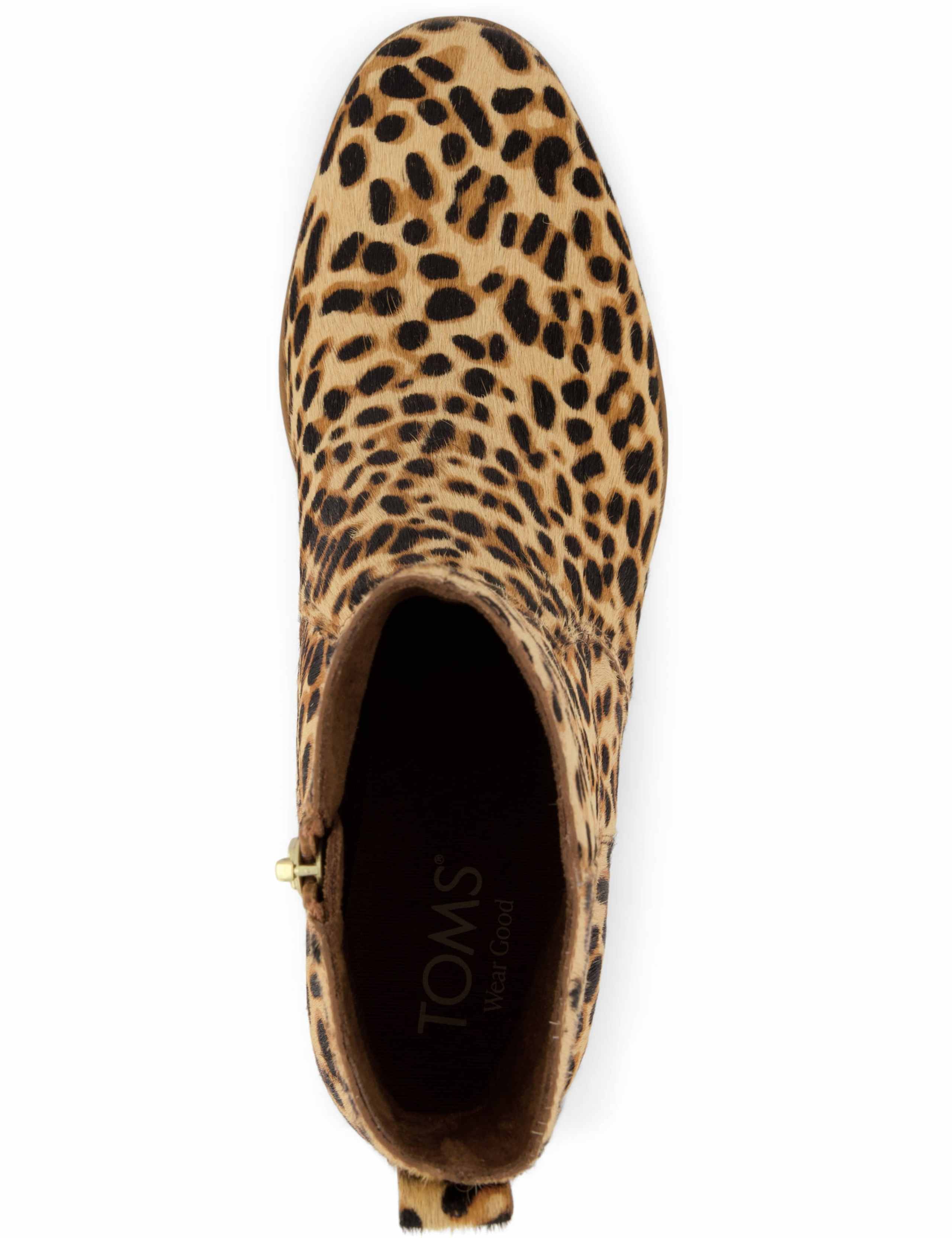 Leopard Print Block Heel Ankle Boots 2 of 8