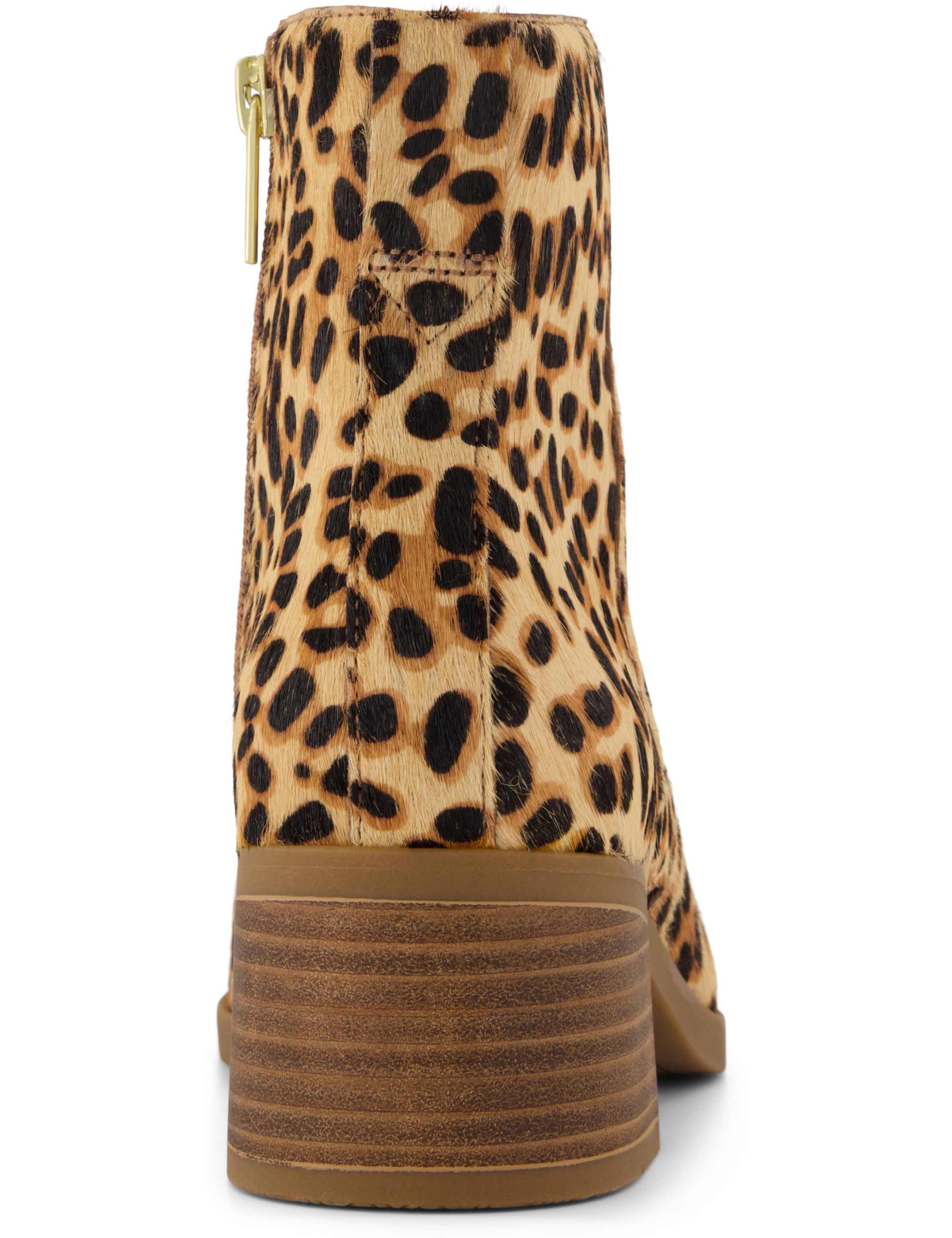 Leopard Print Block Heel Ankle Boots 7 of 8