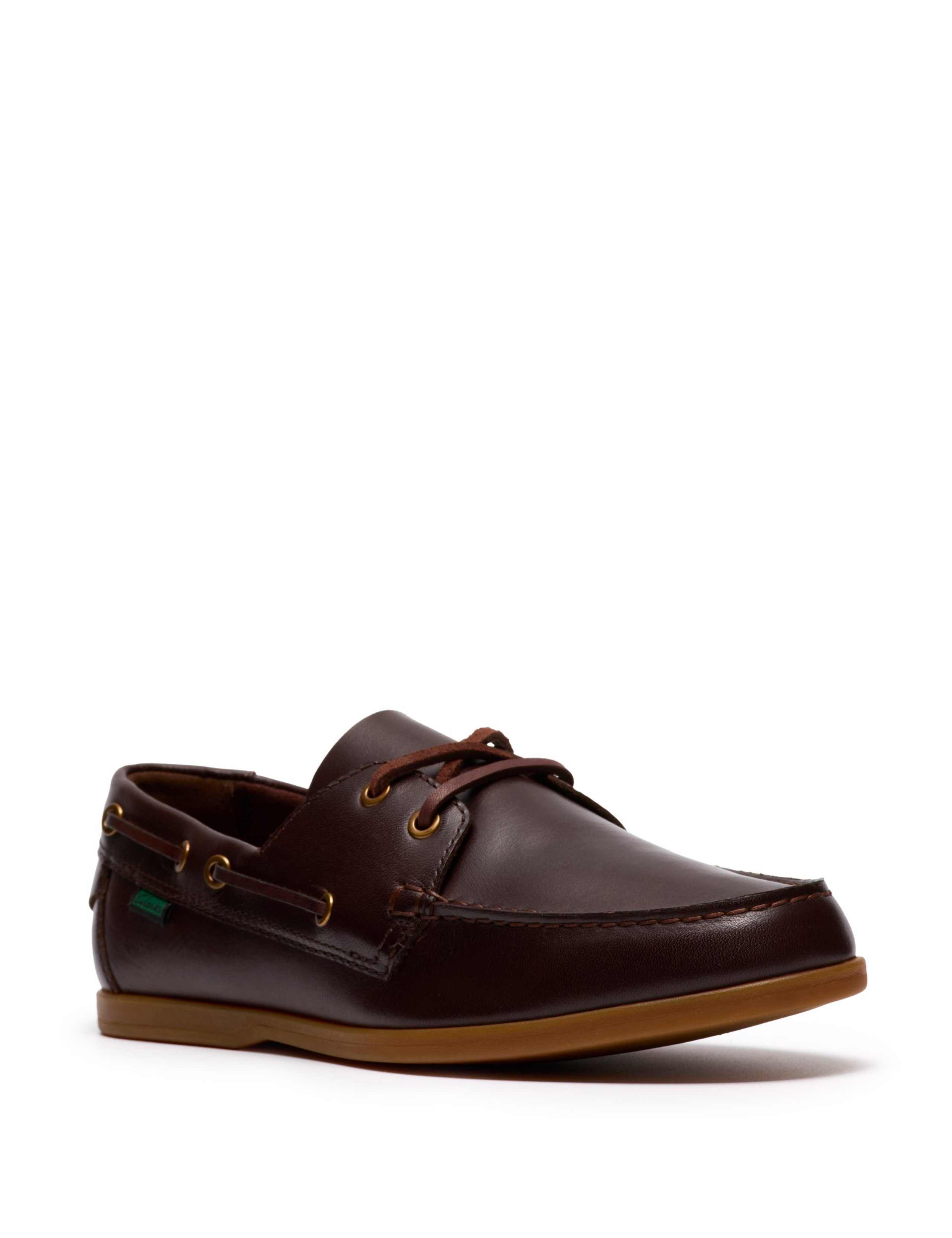 Wide Fit Leather Boat Shoes 2 of 6